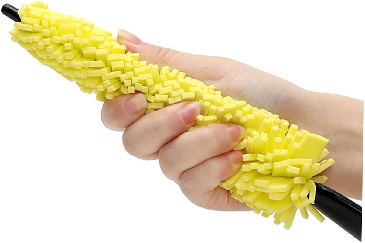 HYTROVE Car Wheel Cleaning Brush and Tyre Rim Sponge Brush Set 2Pcs, Universal Auto Wheel Detailing Tool for Tire and Rim Care, Suitable for Car Wash and Maintenance image number 1