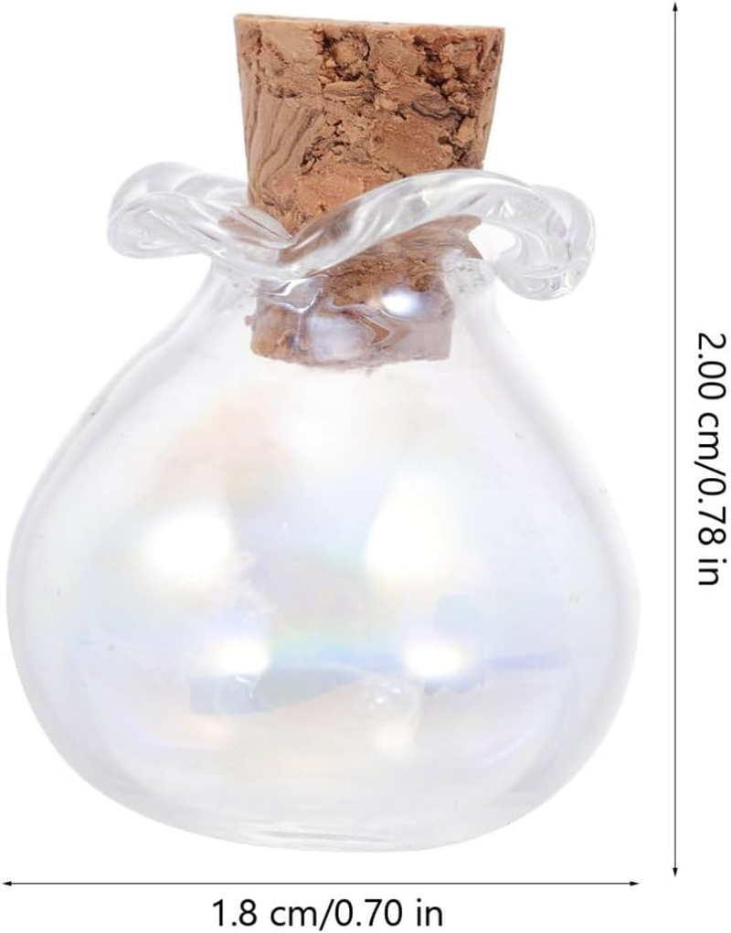 5Pcs Diy Wishing Bottle Glass Drift Bottles Corks for Craft Storage for Home Decor and Art Crafts image number 6