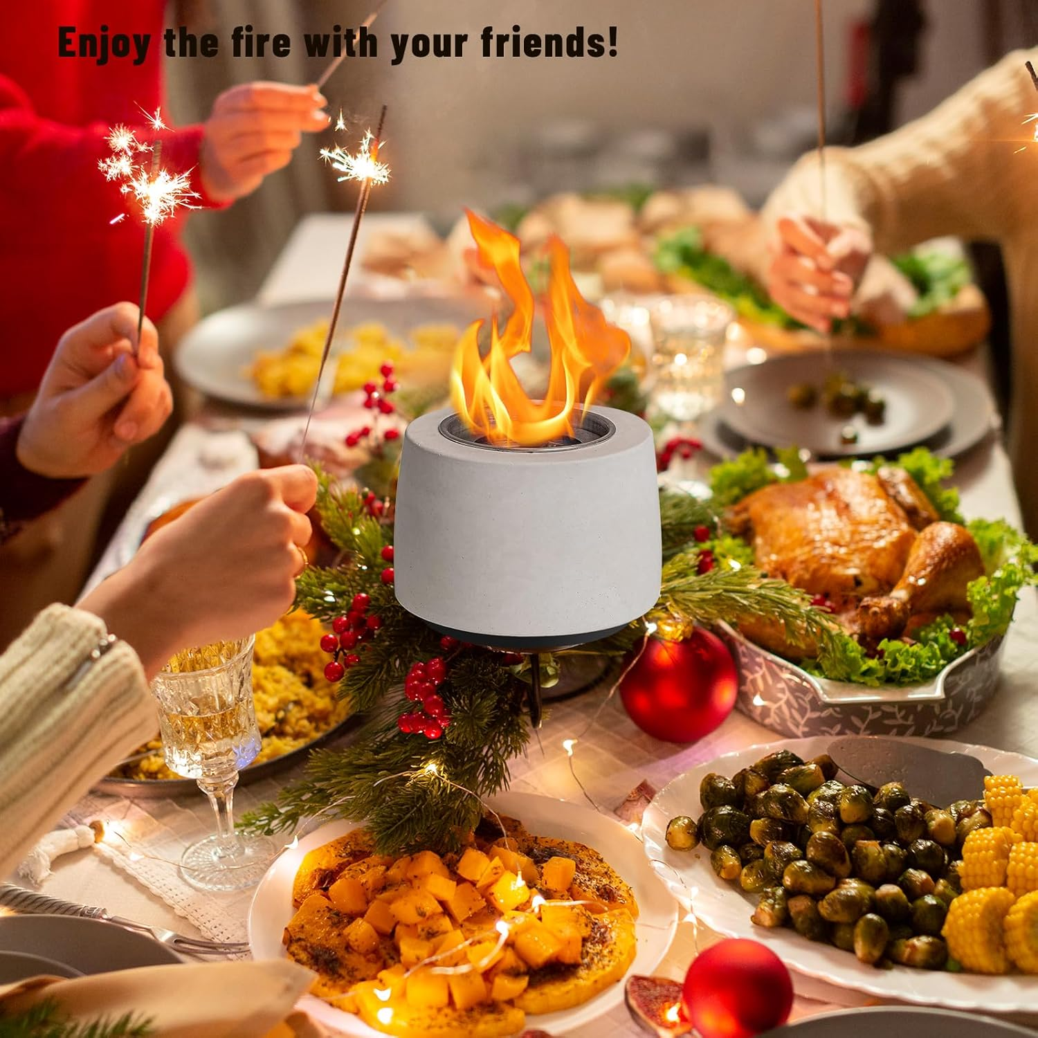 Holymaji 6 Pieces Ceramic Wool Sponge Replacement for Tabletop Fire Pit Bowl to Extend Burning Time - Ceramic Wool Wick Insulation for Bioethanol Fuel Fireplace (12" D X 8" W X 2" H) image number 1