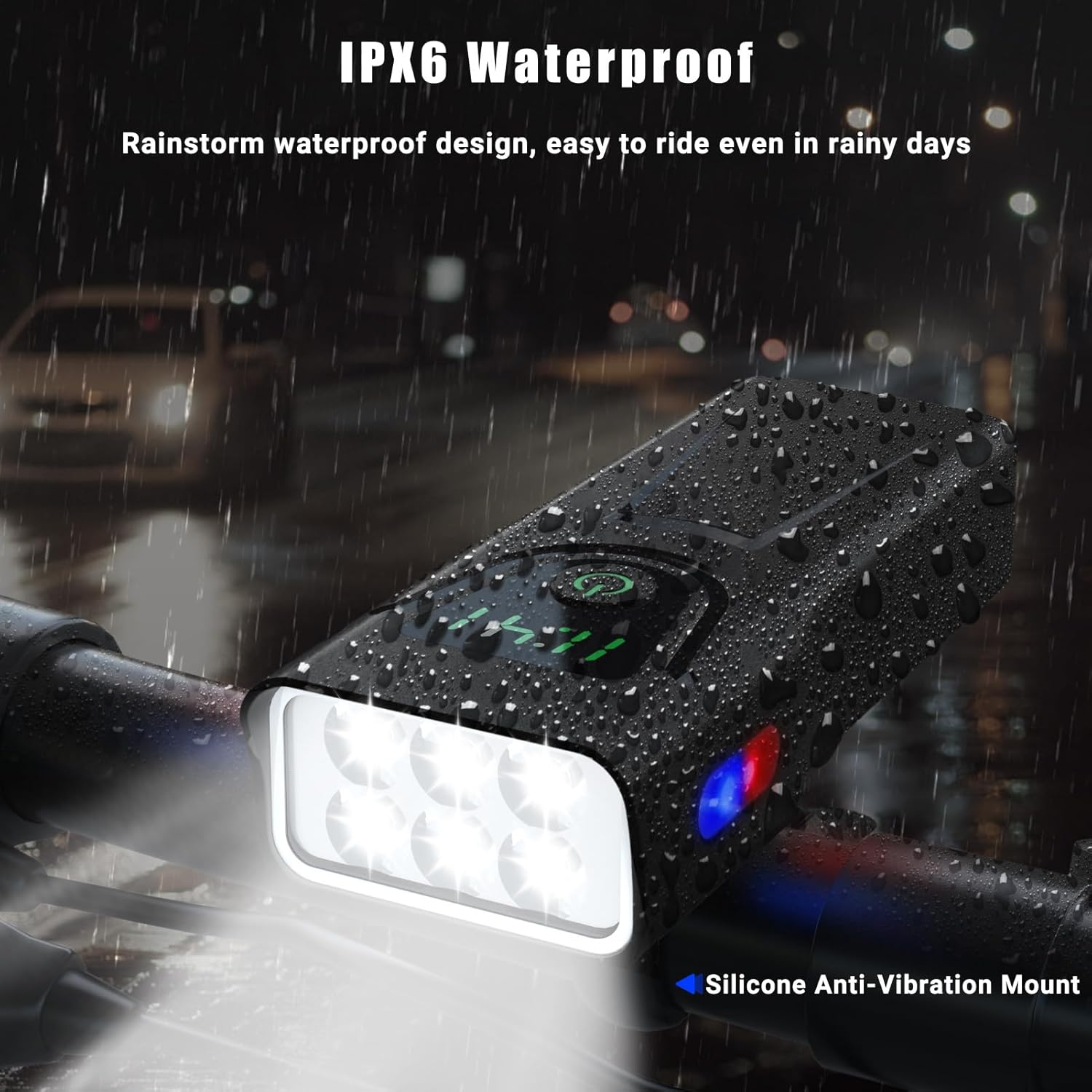 Bicycle Lights, USB Rechargeable Bike Light Set, 1000 Lumens High Brightness 5200Mah Battery IPX6 Waterproof 8 Light Modes Bicycle Front and Back Lights to Ensure Night Cycling and Biking Safety. image number 5