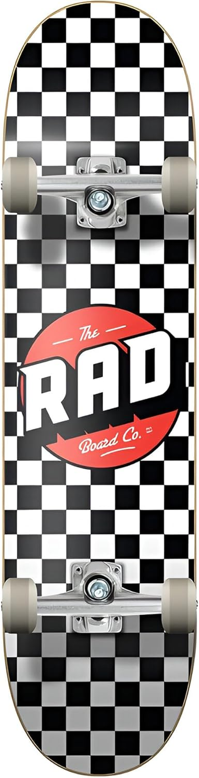 Rad Complete Dude Crew Designed by Professionals for Master Progression, Maximum Control, Performance and Fun (Checkers Black/White 6.75)
