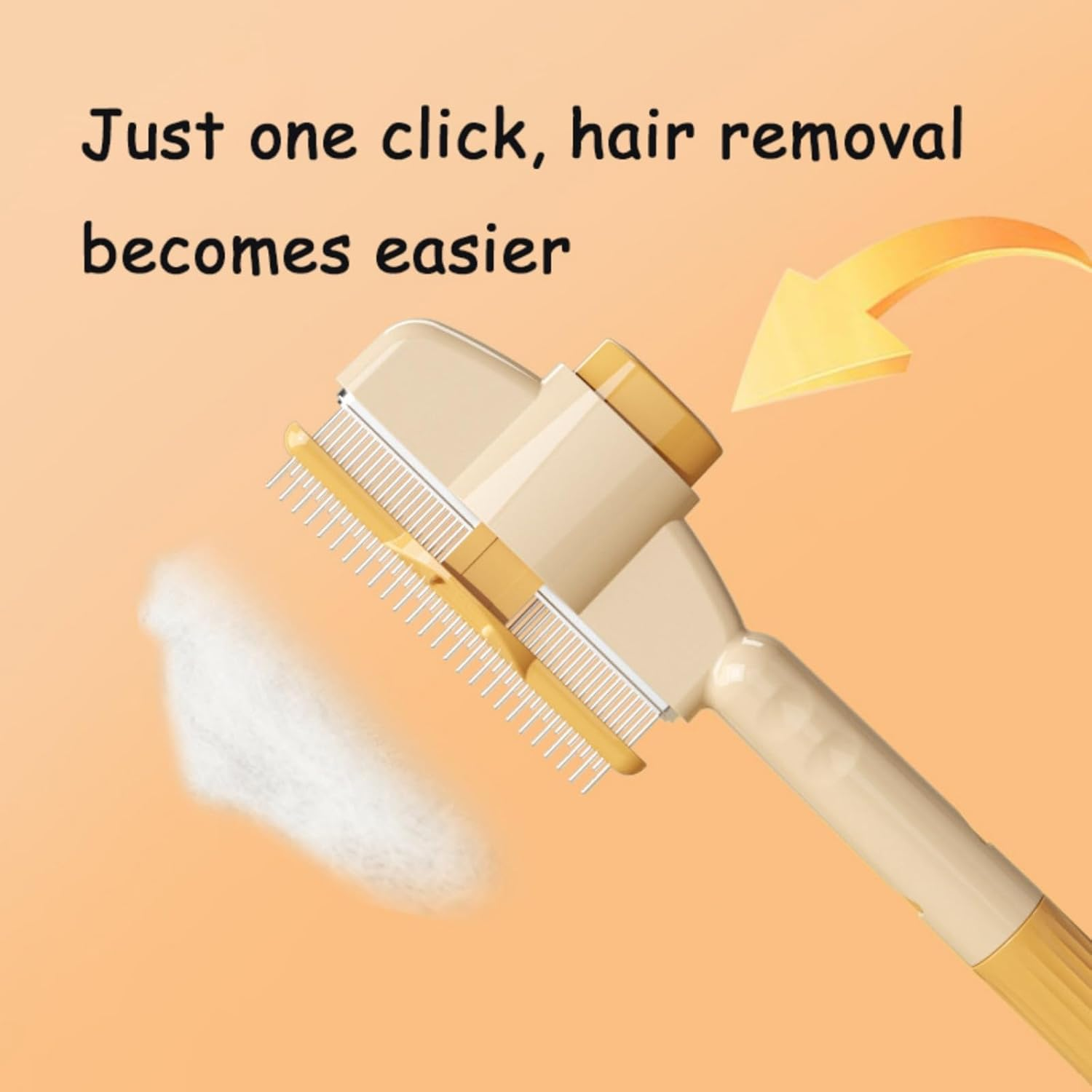 Self-Cleaning Pet Flea Comb Grooming Brush, Pet Hair Removal Comb Flea Comb, 2025 New Grooming Brush Flea Comb for Cats and Dog, Pet Comb New Cat Brush with Release Button (Mix 4PCS) image number 2