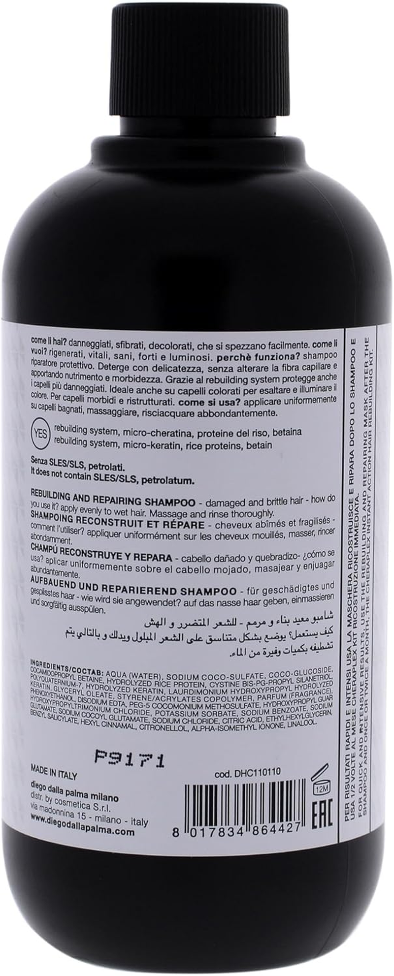 Diego Dalla Palma Cheraplex Rebuilding and Repairing Shampoo for Unisex 8.5 Oz Shampoo image number 1