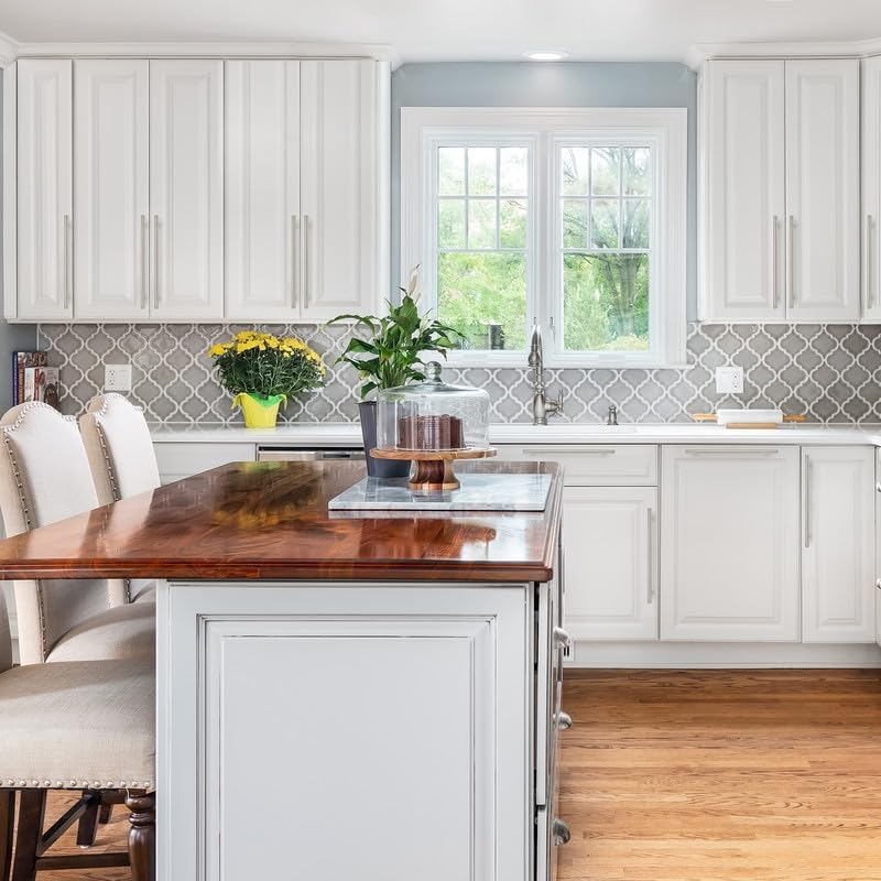 Ravinte Pack of 25 Silver Furniture Handles, T Bar Handles for Kitchen Cabinets, 224 Mm, Hole Centre, Cabinet Handles, Rustproof Stainless Steel Furniture Door Handles image number 3