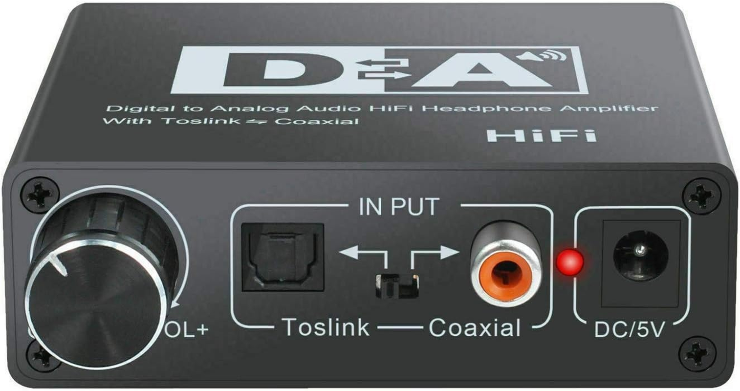 Lrocaoai 192Khz Digital Optical Coaxial Toslink to Analog RCA 3.5Mm Audio Hifi Converter with Spdif, 317940 image number 5