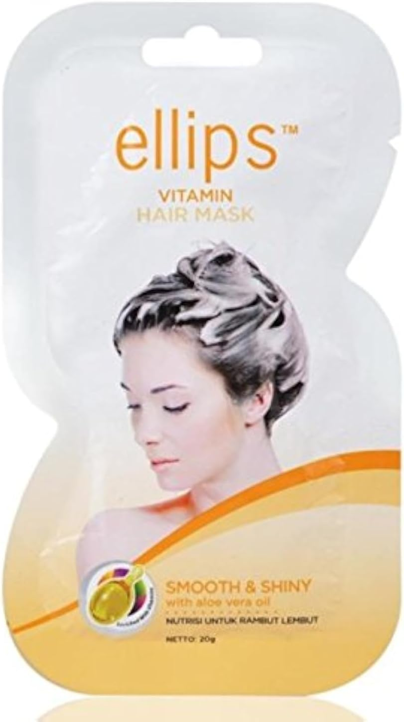 Ellips Hair Mask - Smooth & Shiny, 20 Gramme (Pack of 4) image number 1