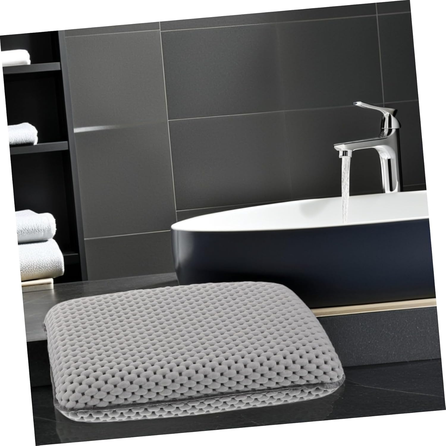 Baluue 2Pcs Small Bath Pillows for Tub Suction Cups, Foam Neck and Head Cushion, Non-Slip Spa Headrest for Relaxing Bathtub Soaking, Bathroom Essentials for Women image number 4