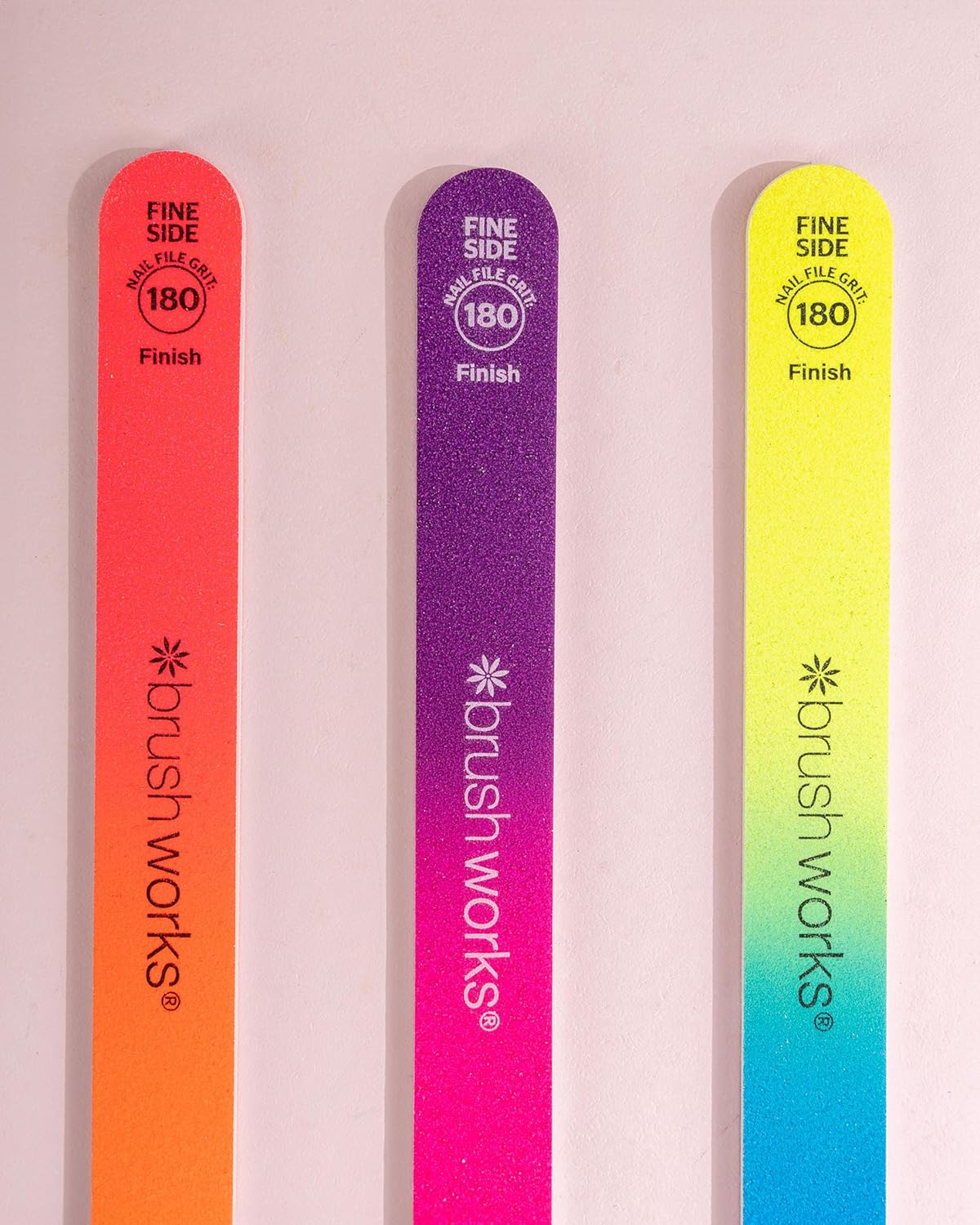 Brushworks Neon Nail Files - 3 Pack image number 3