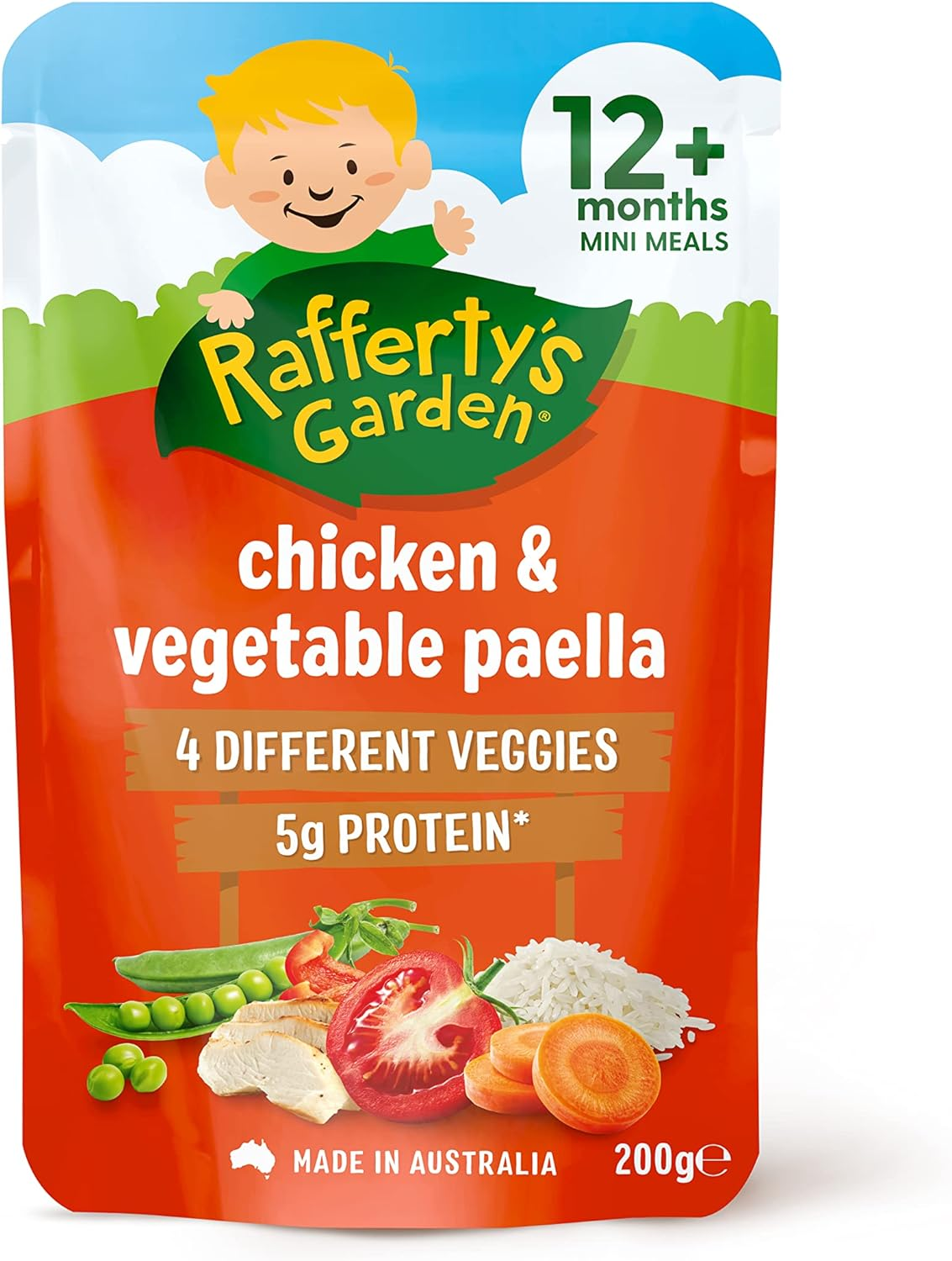 Rafferty'S Garden Chicken and Vegetable Paella Lumpy Baby Food 200 G (Case of 6) image number 3