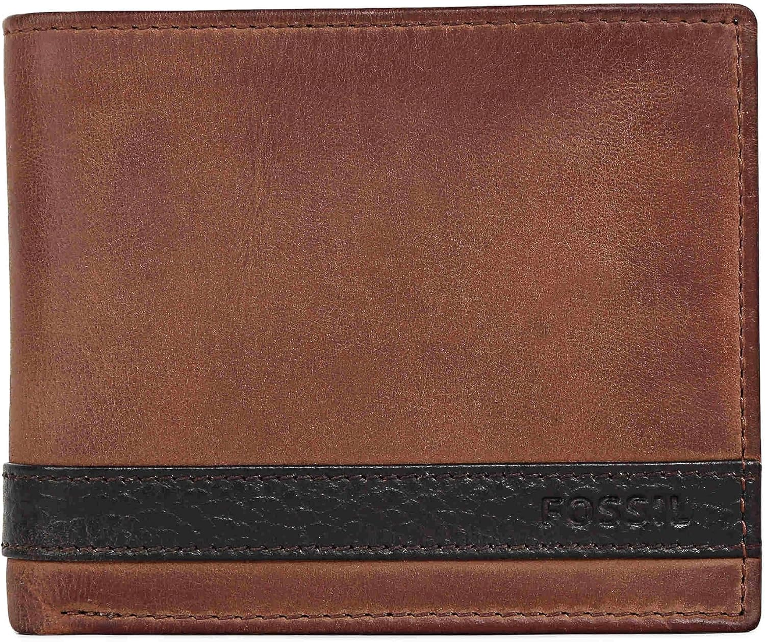 Fossil Men'S Quinn Large Coin Pocket Bifold Wallet