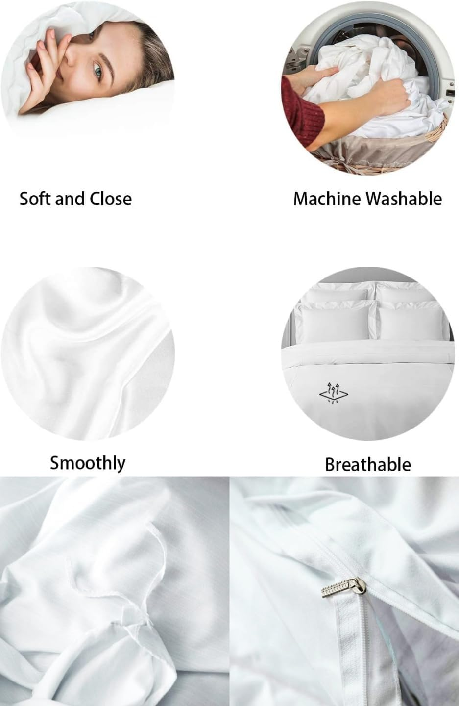 Cute Dog Paws Duvet Cover Single Size,Corgi Pug Lovely Animals Pets Comforter Cover for Kids Teens Adults Bedroom Decor,Dog Bones Cartoon Colorful Bedding Set 1 Pillowcase,No Comforter image number 5