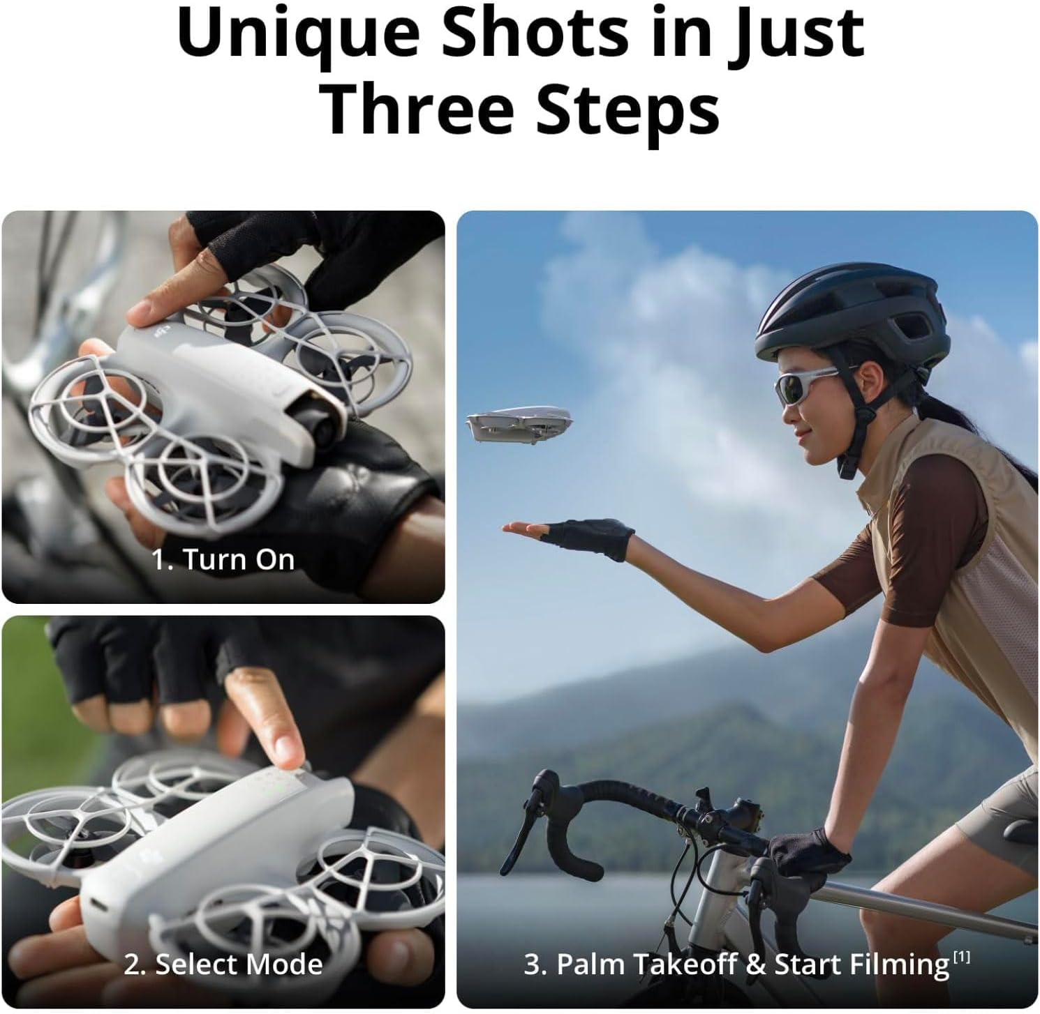 DJI Neo, Mini Drone with 4K UHD Camera for Adults, 135G Self Flying Drone That Follows You, Palm Takeoff, Subject Tracking, Quickshots, Stabilized Video, Built-In Propeller Guard (Controller-Free) image number 3