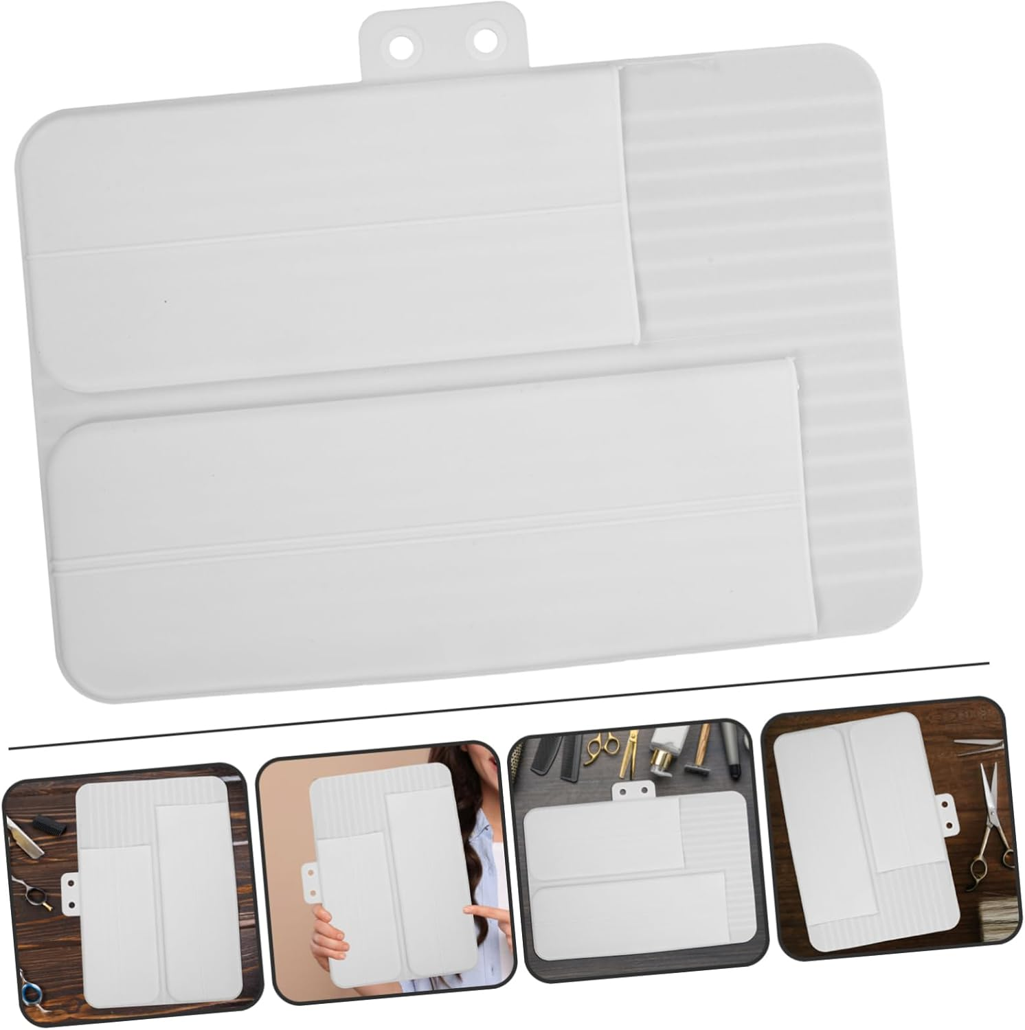 FOYTOKI Curling Iron Holder Heat Mat Travel Case Silicone Pouch for Hair Straightener - Pink image number 4