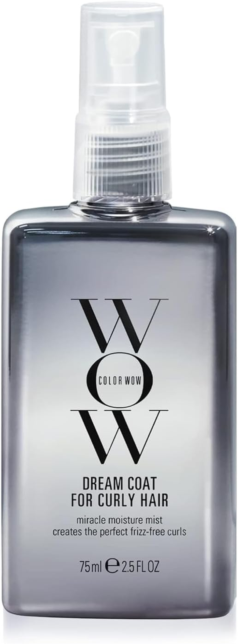 COLOR WOW Dream Coat for Curly Hair &ndash; One-Step Solution for Frizz-Free Curls, 3-In-1 Spray Adds Moisture, Bundles Curls, Fights Frizz, Lightweight, Non-Crunchy, 2A, 2B, 2C, 3A, 3B Curl 75Ml