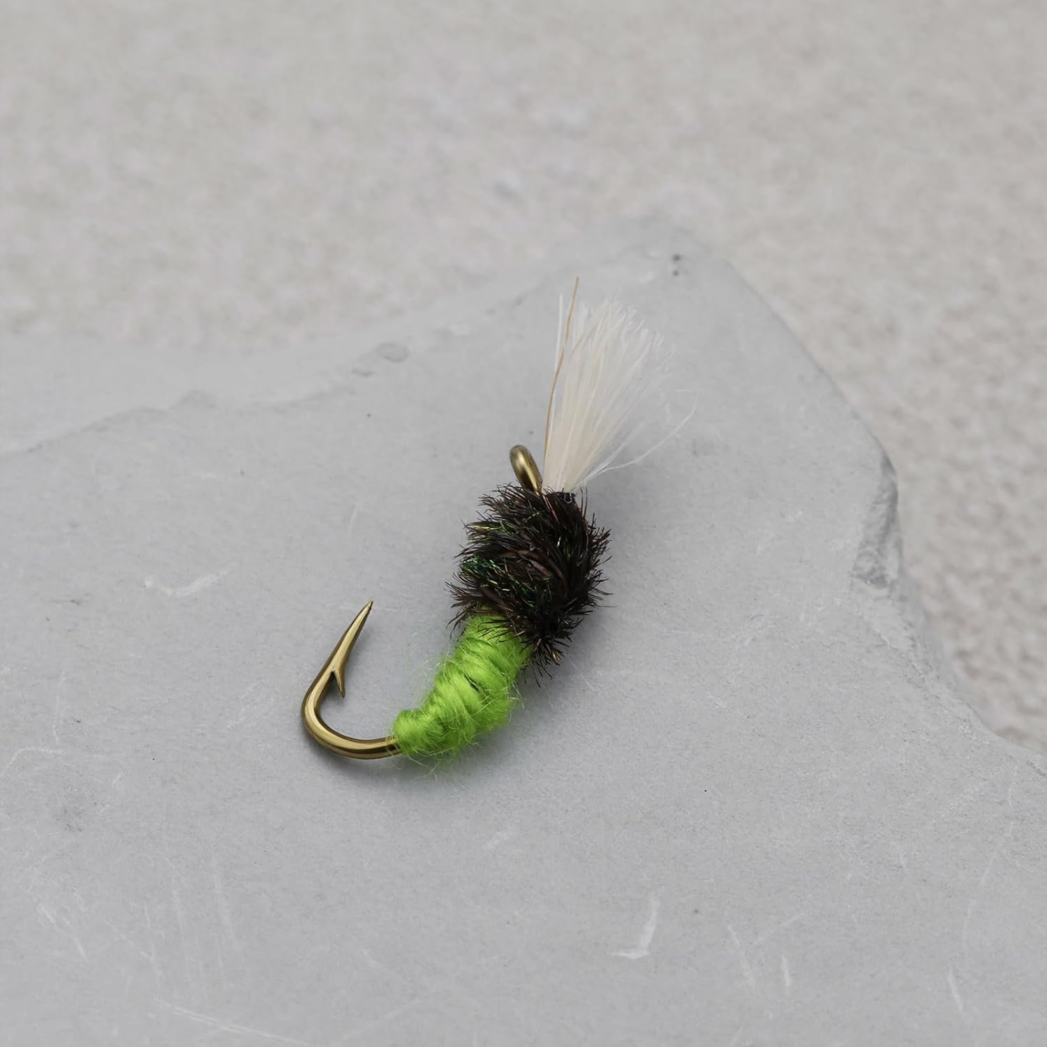 Create Idea 10Pcs Nano Fly Worm Hook Fake Fish Bait Fishing for Whitebait - 5X12Mm image number 6