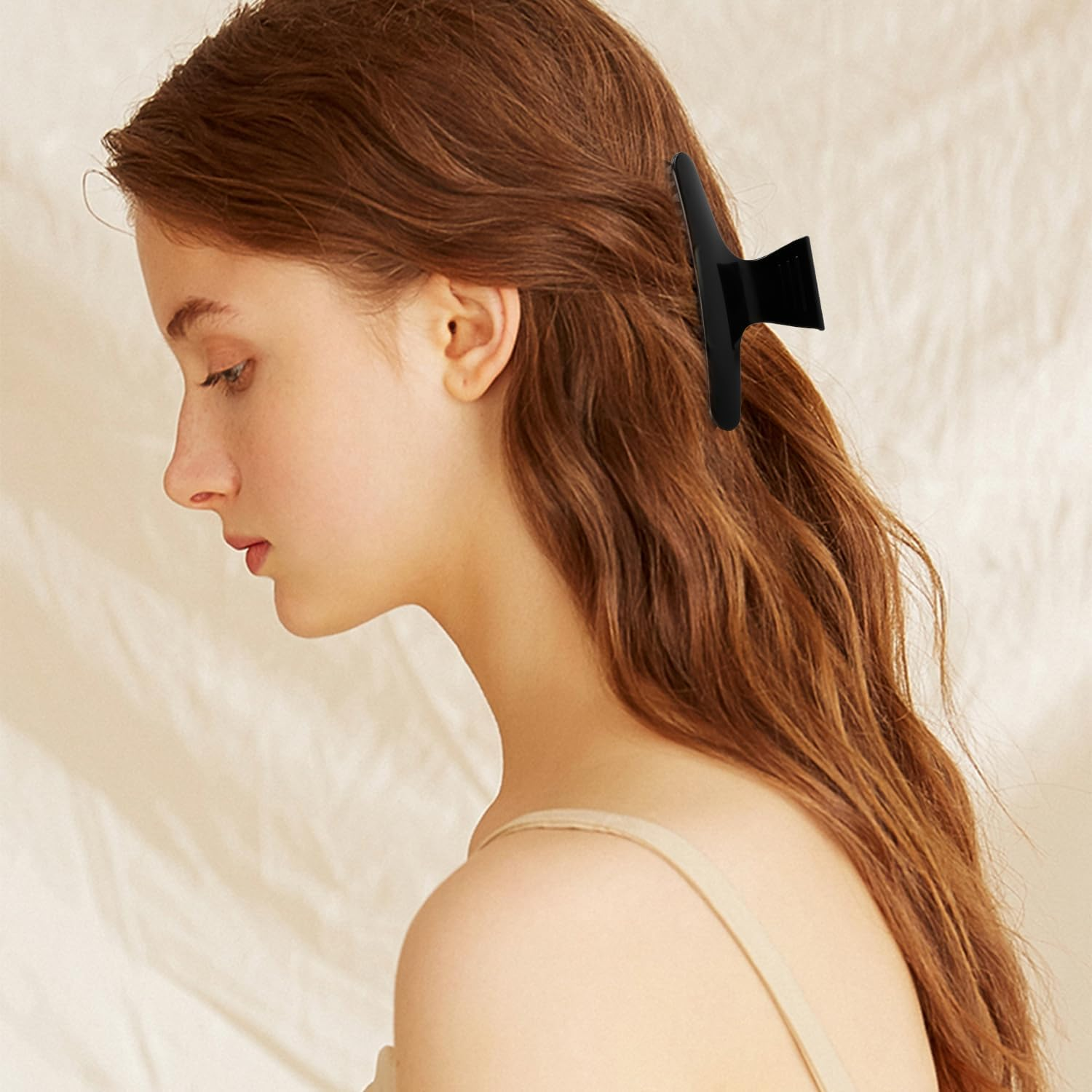 Butterfly Clips,12 PCS Black Butterfly Hair Clamps Hairdressers Butterfly Salon Clip Section Clips Hair Clampsfor Women Girls 8CM image number 1