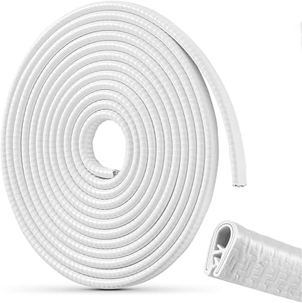 Car Door Edge Guards,16.4Ft (5M) Universal Rubber U Shape Edge Trim,Car Door Protector Edge,No Glue Automotive Door Edge Guard,Automotive Trim,For Cars,Bread Car,Suv (Gray) image number 4