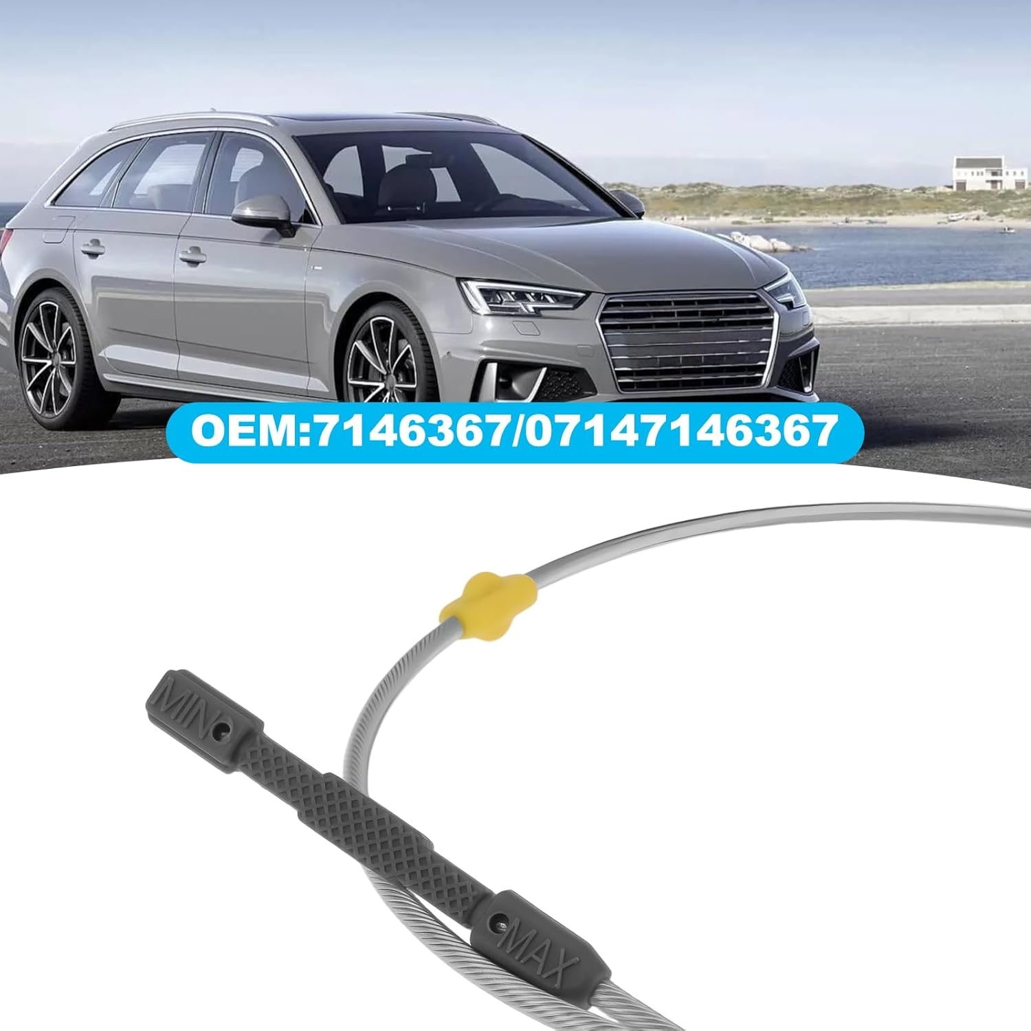 VGOL Engine Oil Dipstick 06D115611B 06D115611A Compatible with Audi A4 A6 Compatible with Seat Exeo image number 4