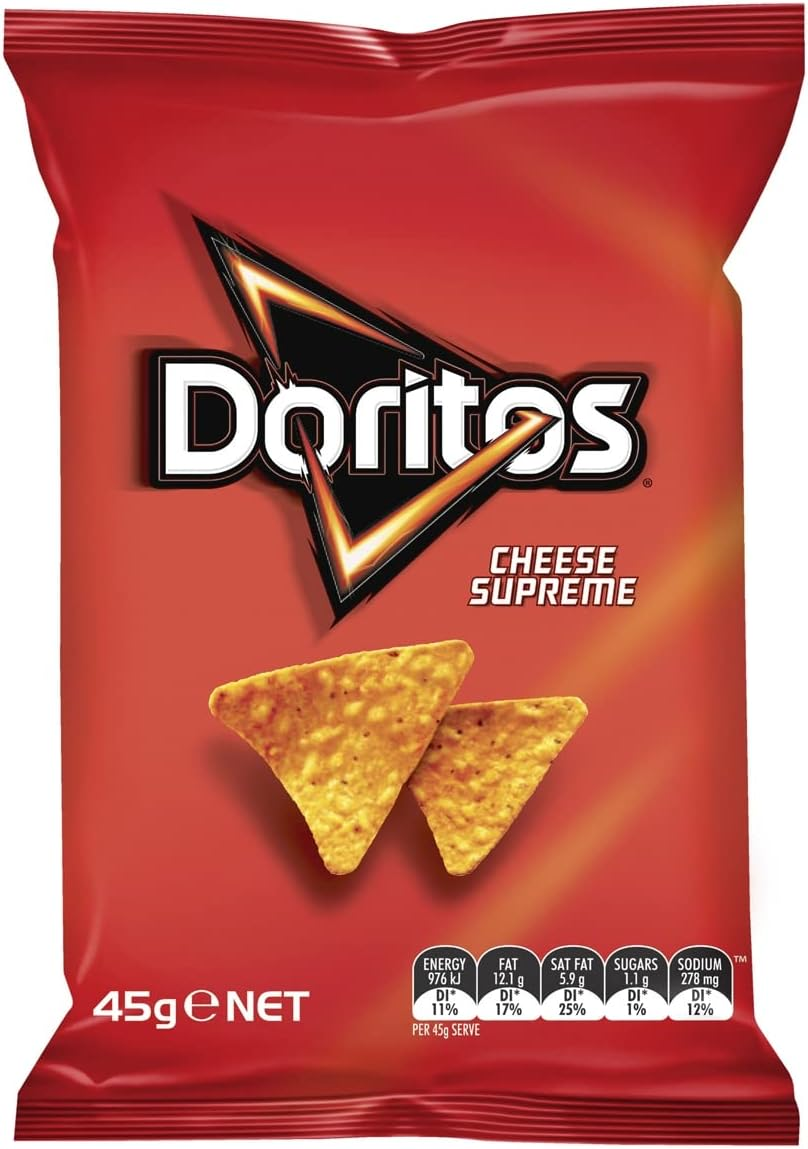 Doritos Corn Chips Snack Pack Cheese Supreme 45G image number 1