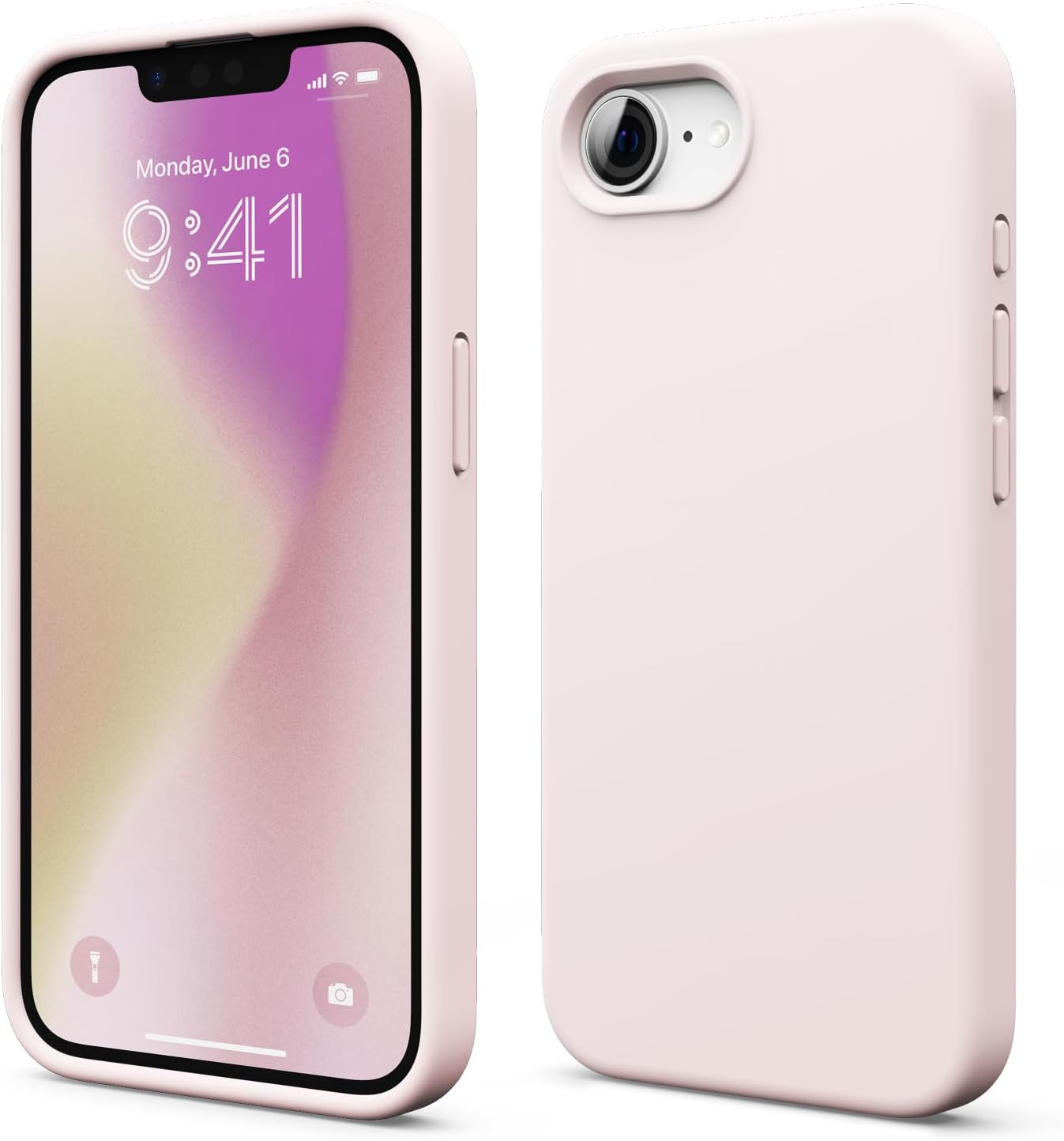 Elago Silicone Case Compatible with Iphone 16E Cover, Premium Liquid Silicone Case, Full Body Protective Cover, Shockproof, Anti-Scratch Soft Microfiber Lining (Lovely Pink)