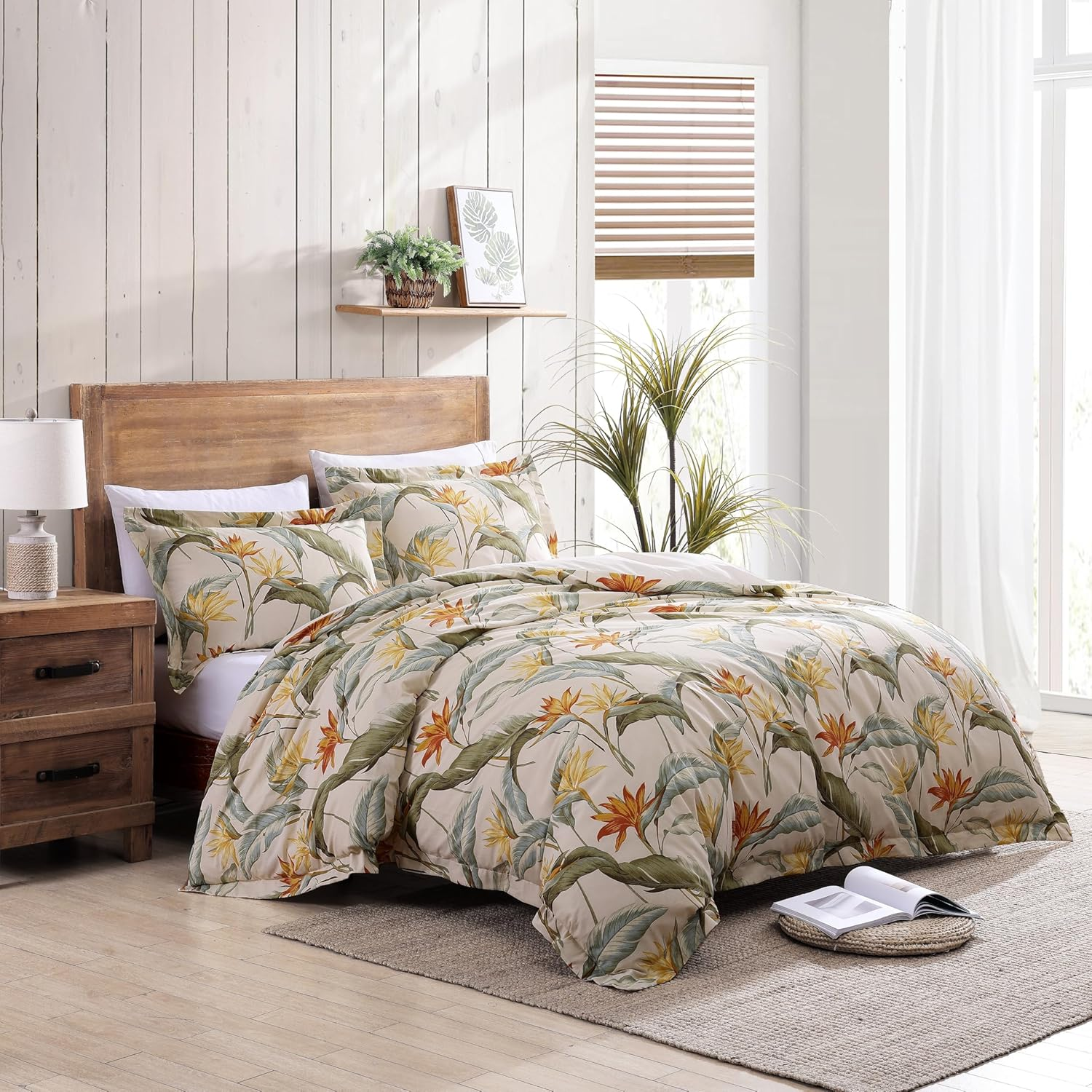 TOMMY BAHAMA Siesta Key Quilt Cover Set - King Cantaloupe