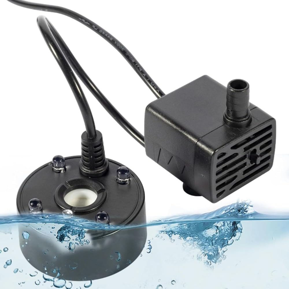 Ultrasonic Mist Maker, USB Mist Maker Fogger, Ultrasonic Fogger Pond Fogger with LED Lights, Aquarium Mist Maker, Water Atomizer Fogger image number 2