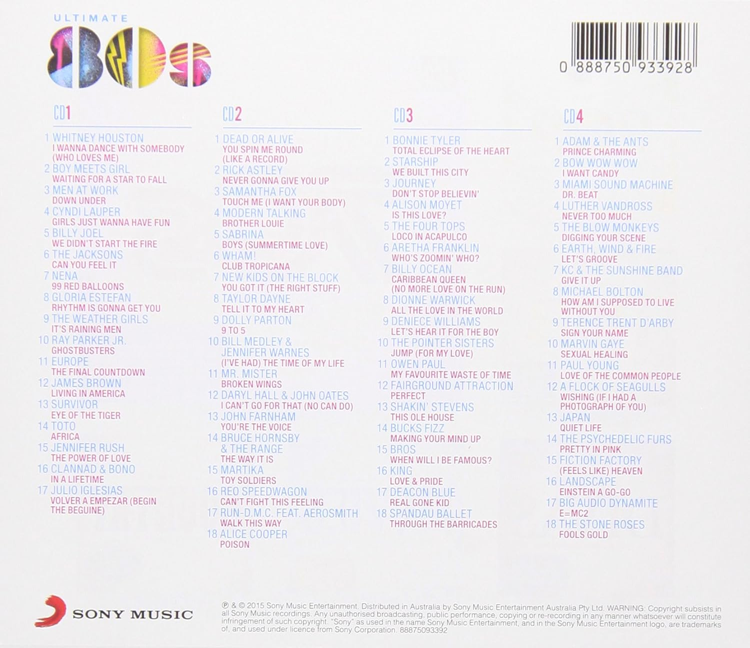 Various Artists: Ultimate 80S CD image number 1