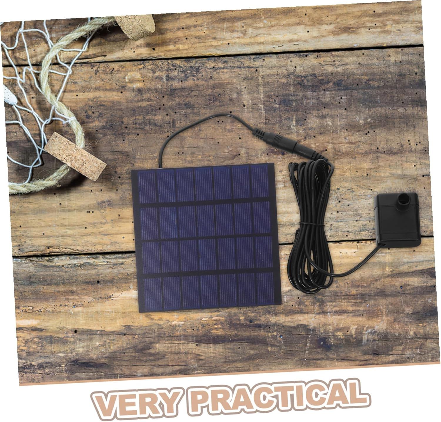 COHEALI Solar-Powered Garden Fountain with Built Pump Solar Panel Water Feature for Patio Easy Installation Outdoor Landscape Waterfall Fountain image number 3