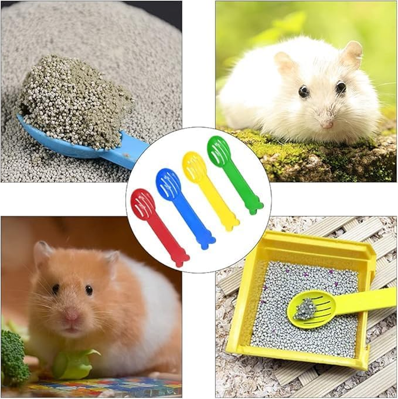 Plastic Hamster Sand Bath Scoop,6Pcs Plastic Hamster Sand Bath Scoop,Hamster Litter Scooper,Hamster Sand Bath Plastic Litter Scoop,Hamster Poop Scoop Sand Bath Scoop,Hamster Litter Scooper Sand Spoon image number 3