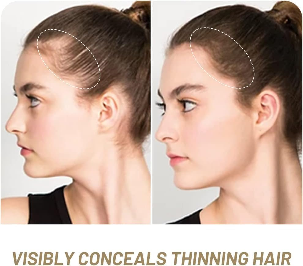 STR- Instantly Hairline Shadow &ndash; Hairline Powder, Quick Cover Grey Hair Root Concealer for Thinning Hairline, Eyebrows & Beard, Windproof & Sweatproof, Light Coffee image number 3