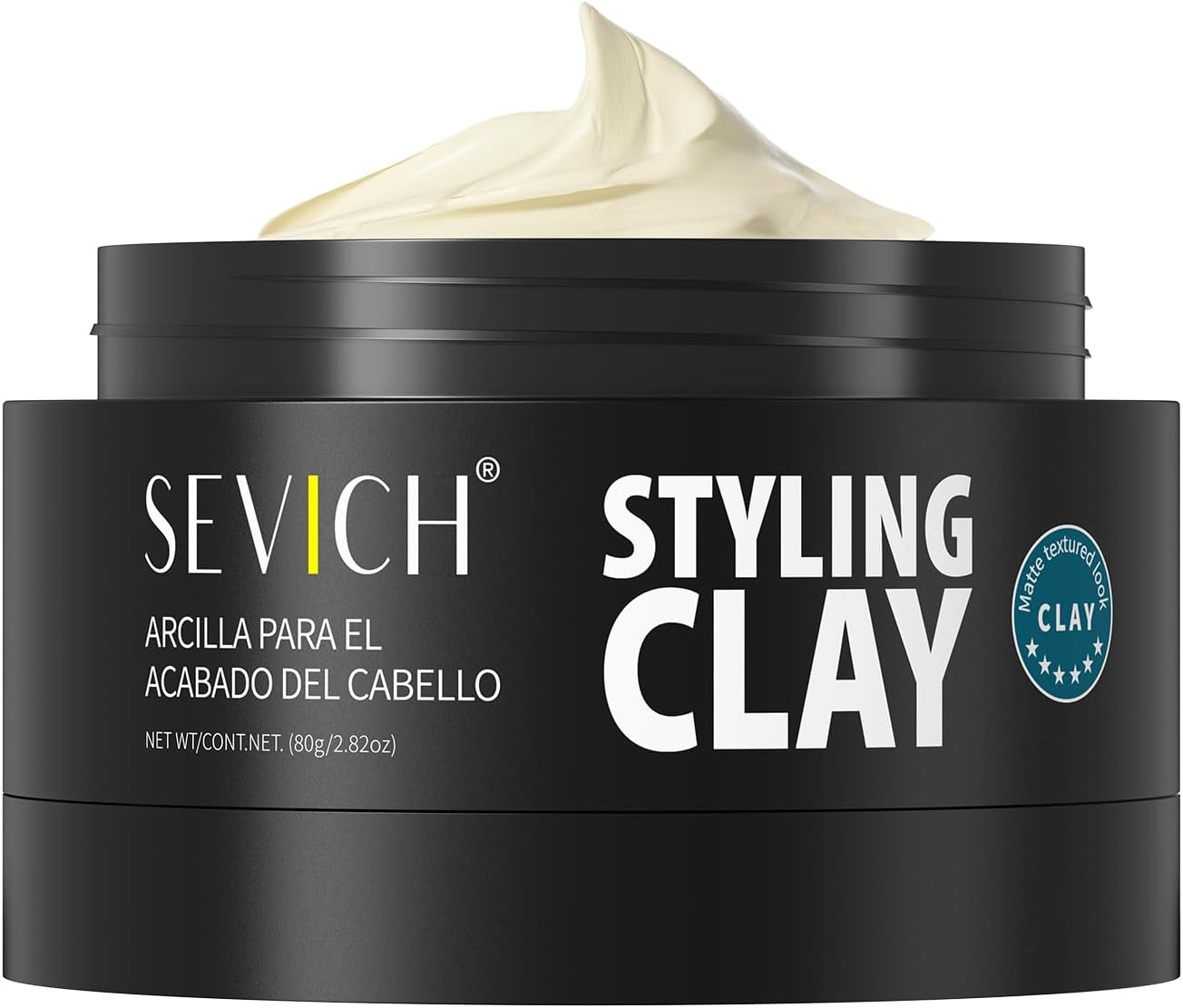 SEVICH Men'S Hair Styling Wax - Matte Powerful Hair Gel,Containing Plant Essence, Persistent Shaping,Fresh and Non Greasy, Easy to Clean, 80G