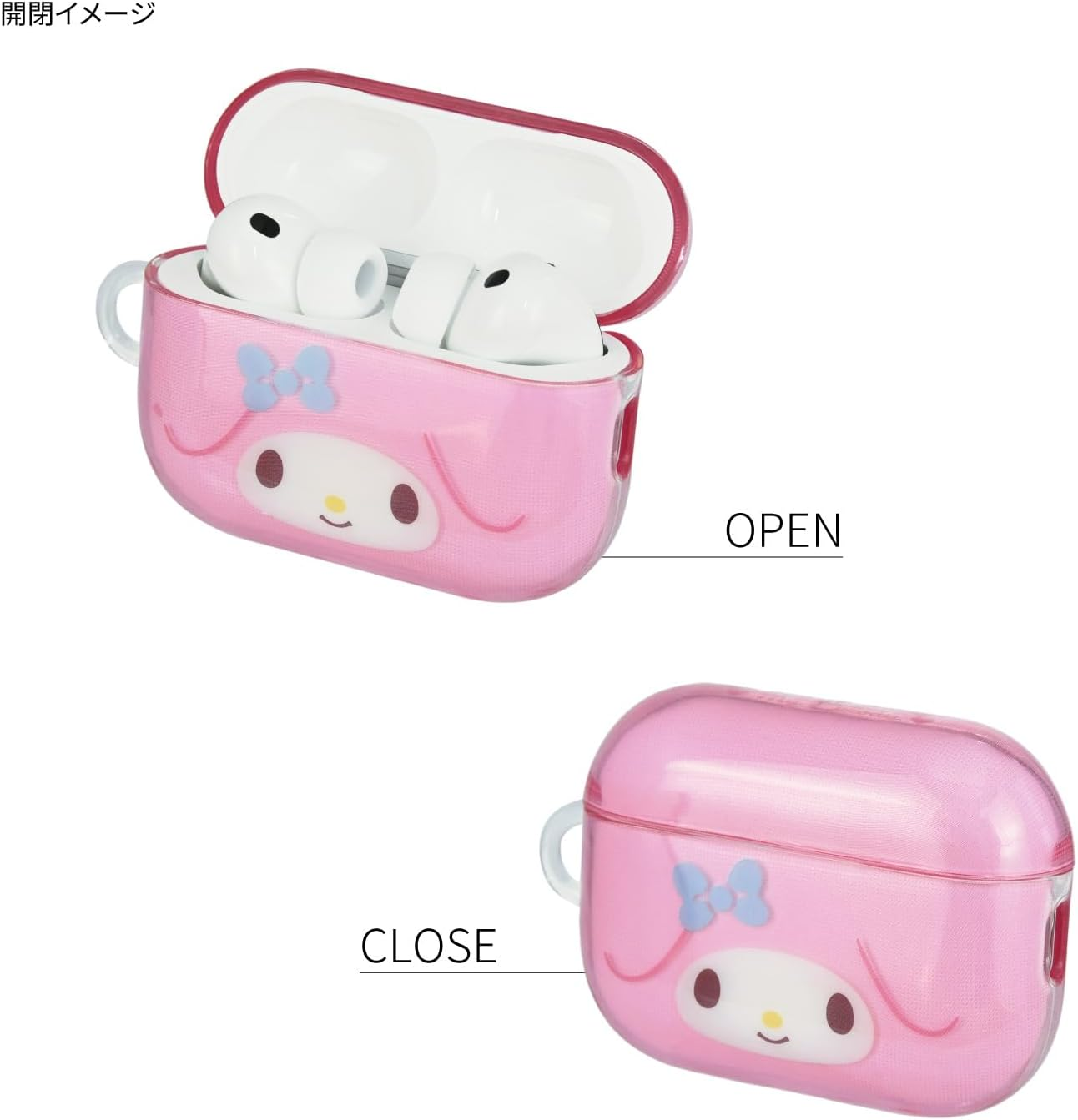 Gourmandies Sanrio Characters Airpods Pro 3 Compatible Soft Case My Melody SANG-611MM image number 4