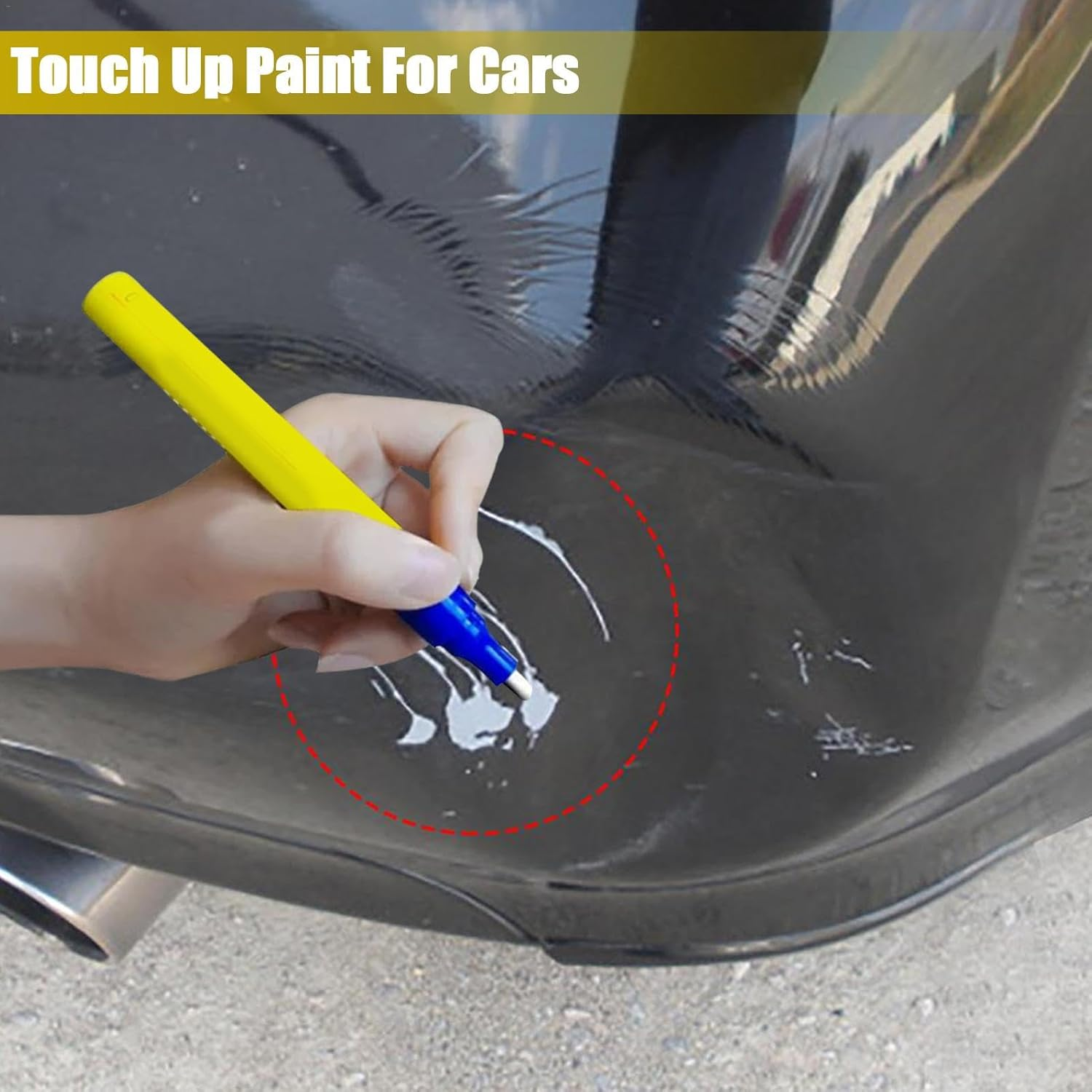 Car Touch up Paint,Waterproof Touch up Paint in Pen Shape Car Scratch Remover - Effective Multifunctional Professional Scratch Repair Supplies for Car Maintenance image number 1