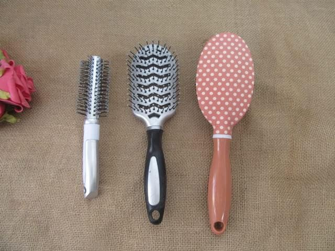 6Pcs Various Design Hair Comb Scalp Massager Brush Combs image number 4