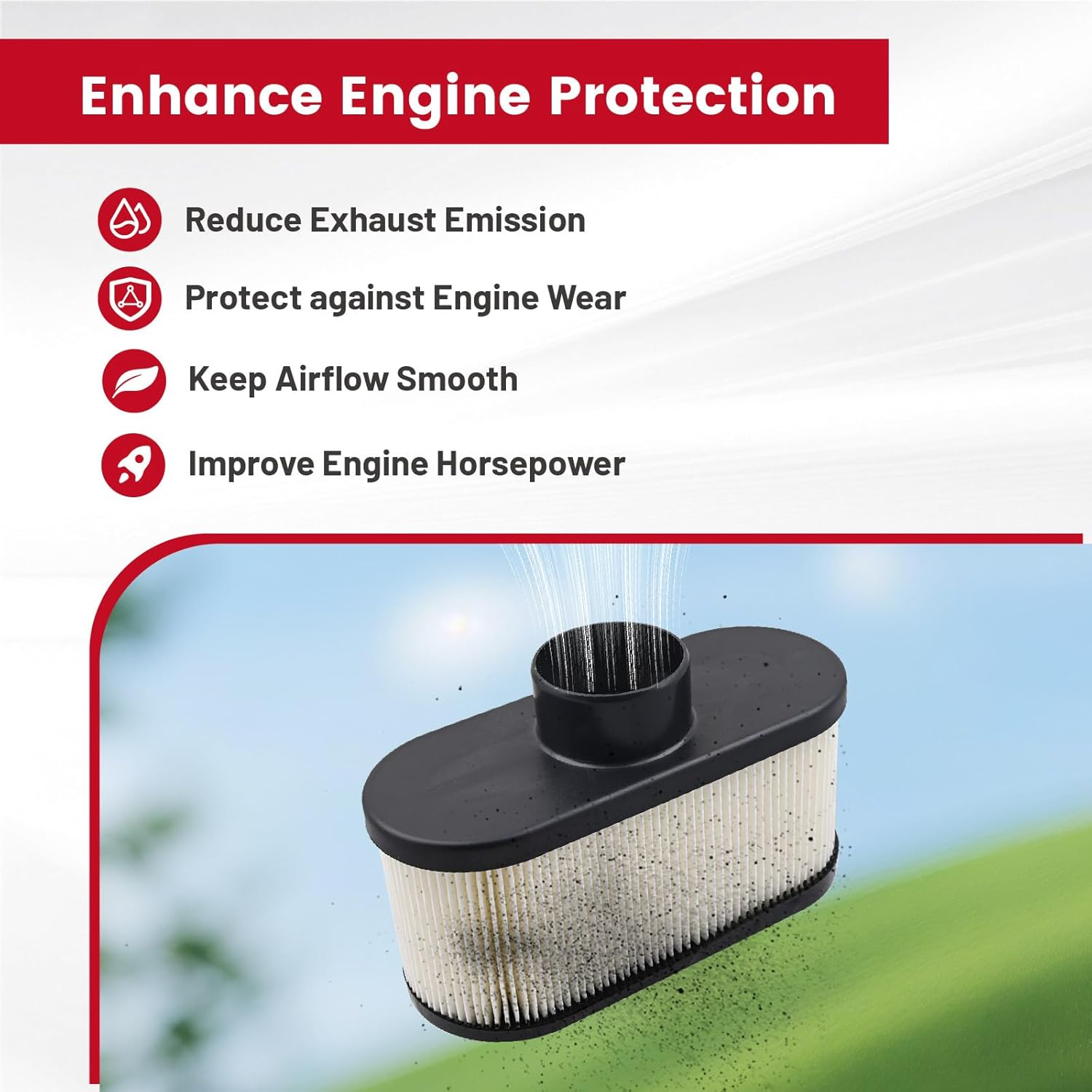 FR691V Tune up Kits 11013-0752 Air Filter for Kawasaki FR691V FR730V FR651V FS481V FS541V FS600V FS651V FS691V FS730V 4-Stroke Engine Lawn Mower image number 3