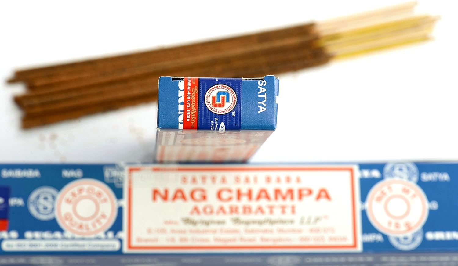 Satya Nag Champa Incense Sticks Agarbatti 15G, 3 Packs image number 3