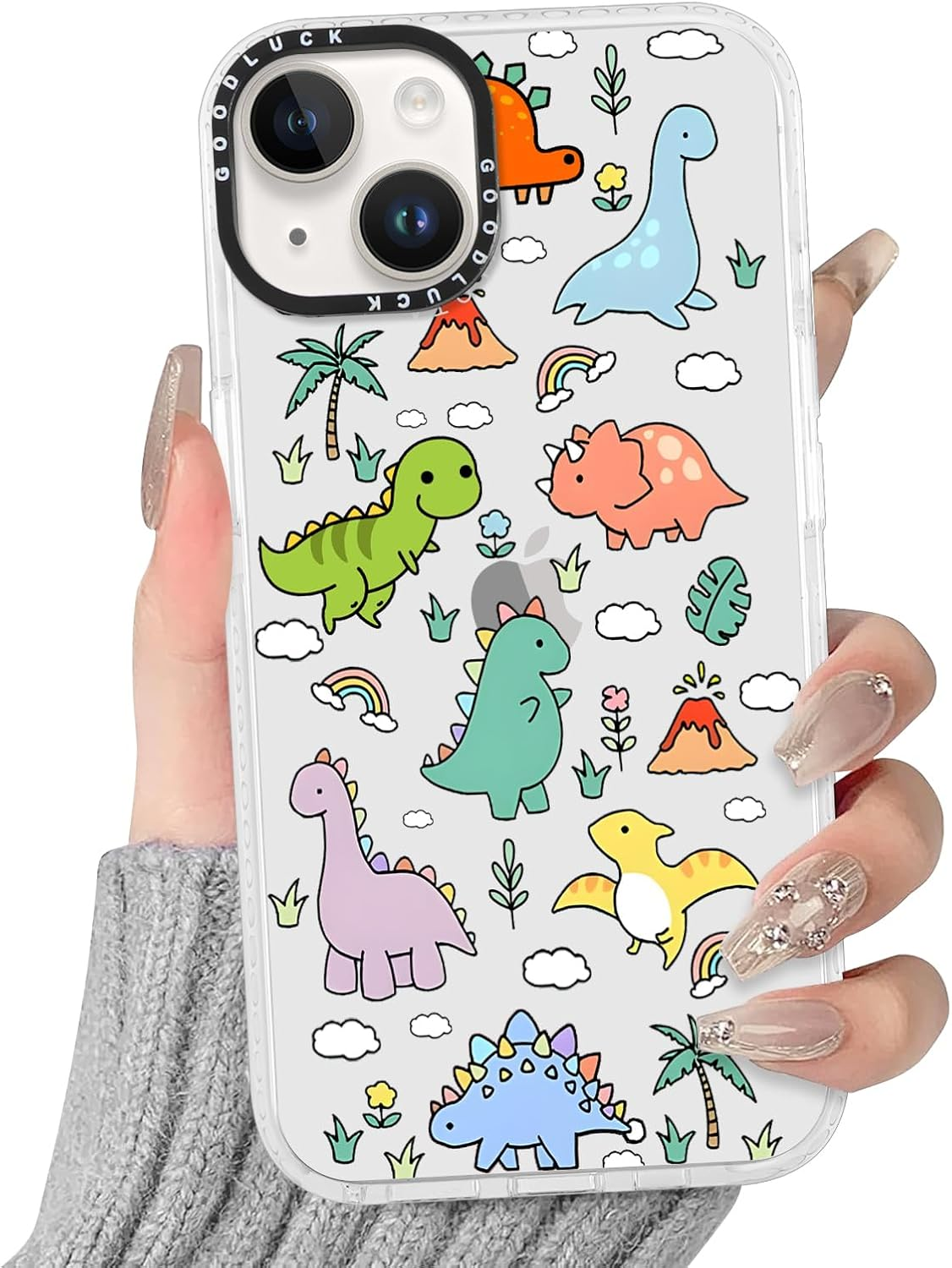 Yirlbey Transparent Mobile Phone Case for Iphone 16 Pro Case, Aesthetic Colourful Bow Pattern Cute Design Girl Gift Protective Case, Silicone TPU Hard PC Back Case Cover for Iphone 16Pro 6.3 Inches