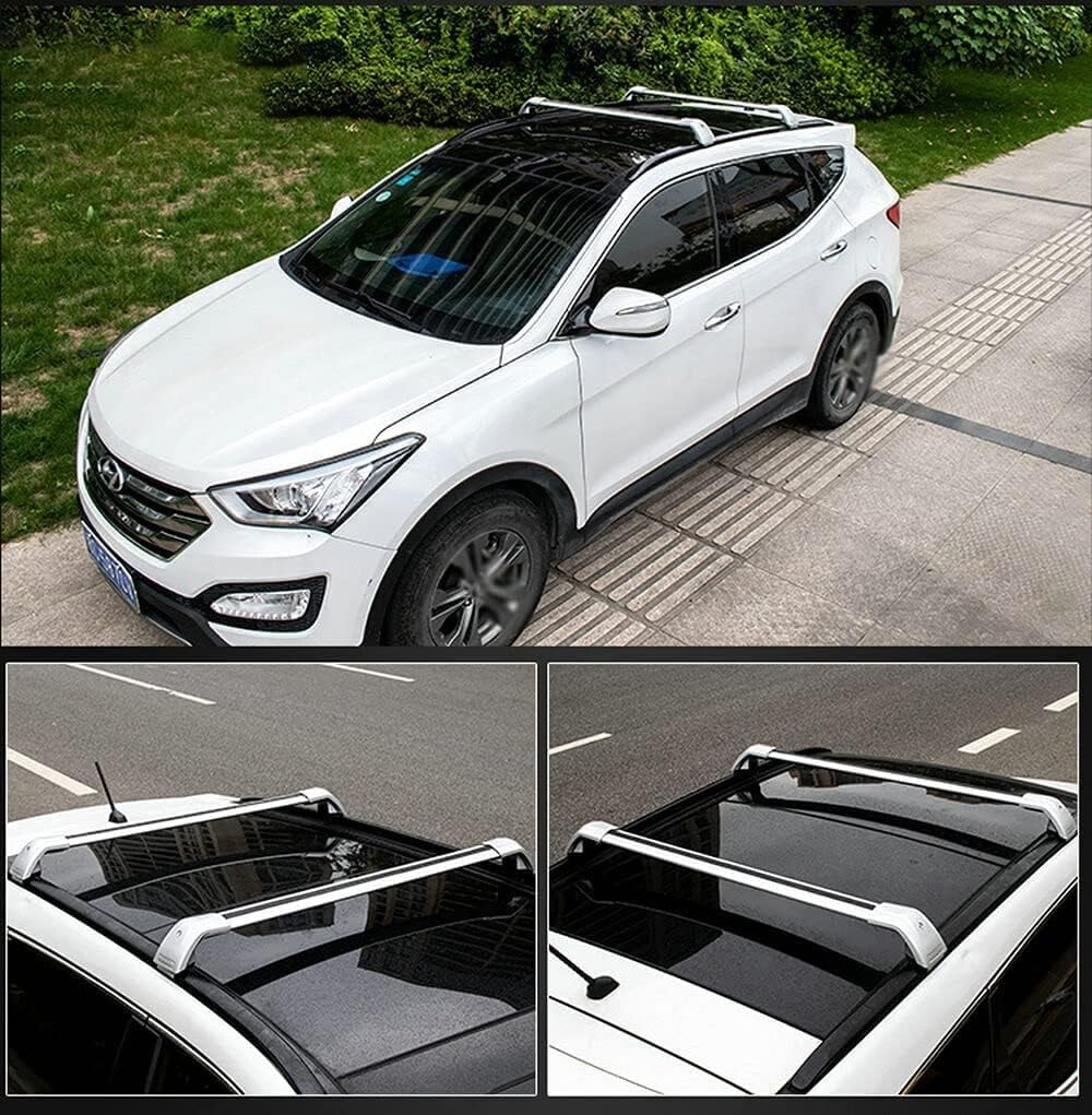 Cross Bars Lockable Fits for BYD Seal U Sealion 6 2024 2025 with Flush Side Rails Roof Rack Cargo Luggage Carrier, Silver