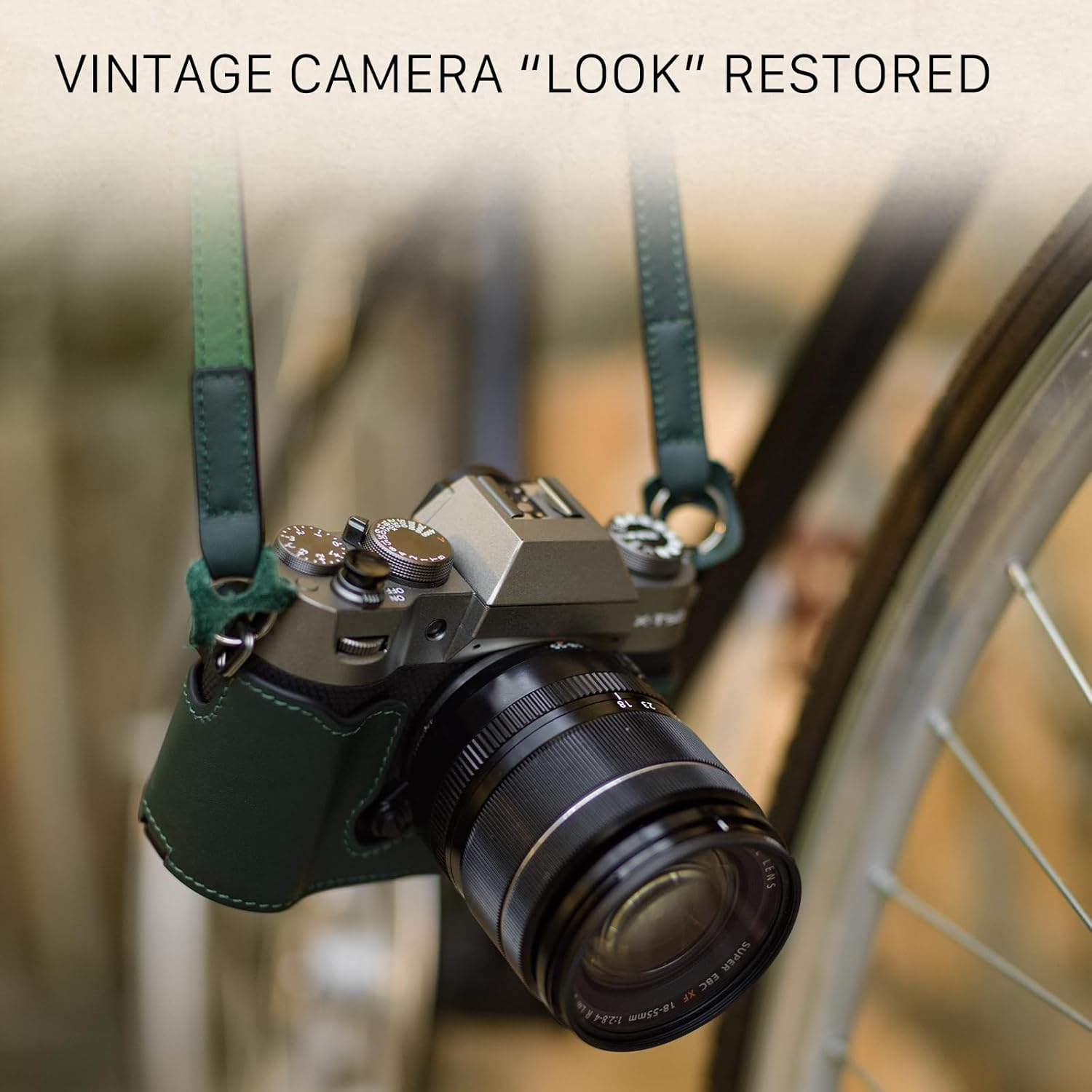 Tilta X-T50 Green Leather Camera Case Compatible with X-T50 1/4"-20 Thread TA-T71-LCC-GN image number 4