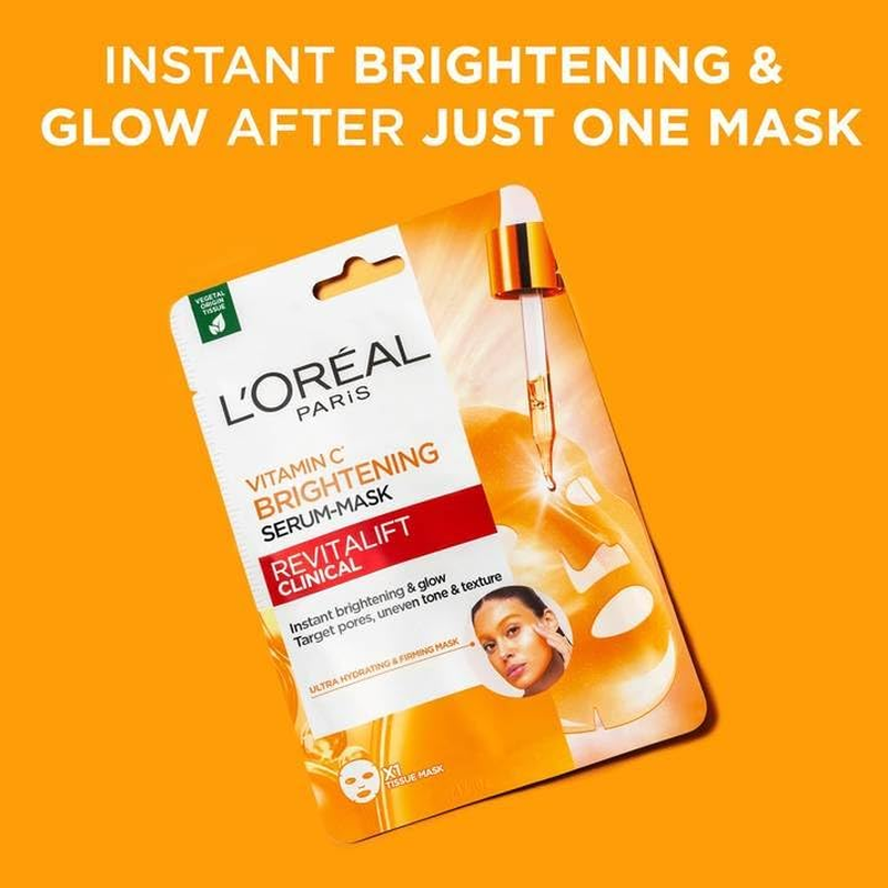 L&rsquo;Or&eacute;al Paris Brightening 12% Pure Vitamin C Bon Bon with Revitalift Pure Vitamin C Serum and Bri image number 5