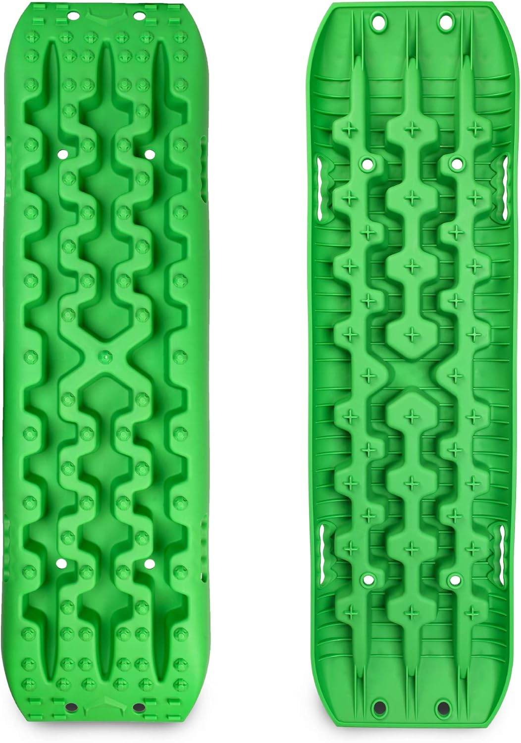 X-Bull Recovery Tracks with Bag and Mounting Pin Set 4X4 Recovery Boards Offroad 4Wd Tracks 22046LBS/10000KG Stand for Automotive Accessories Tires and Wheels in the Sand Mud Snow(Gen 3.0 Green) image number 4