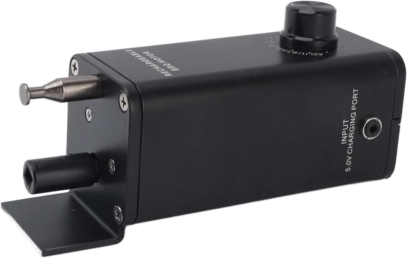 Pyhodi Rotisserie Motor, Heat Resistant 3 to 12V Rechargeable Electric Grill Motor Auto Reverse Function Adjustable Speed for BBQ image number 1