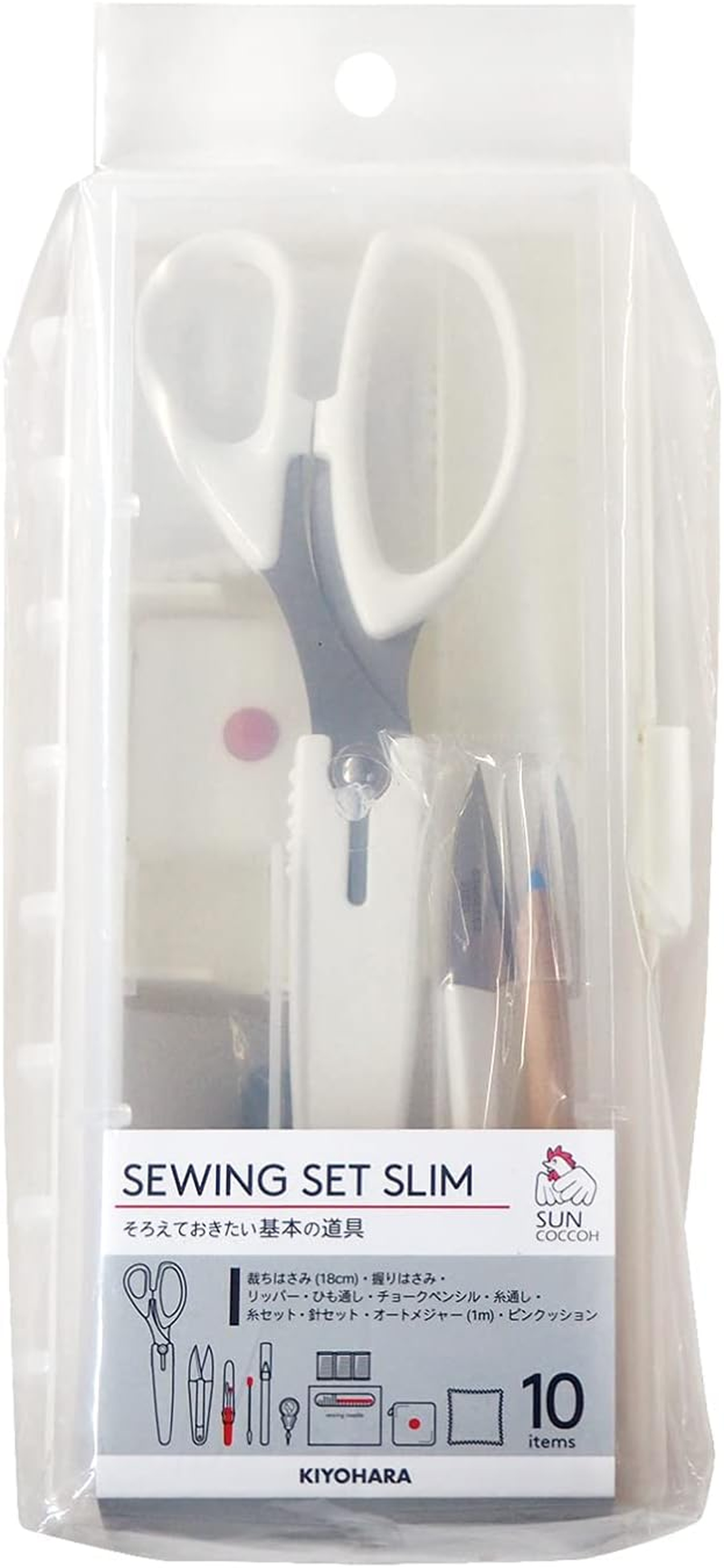 Kiyohara Suncoccoh SUN80-31 Sewing Set, Slim, Pack of 10