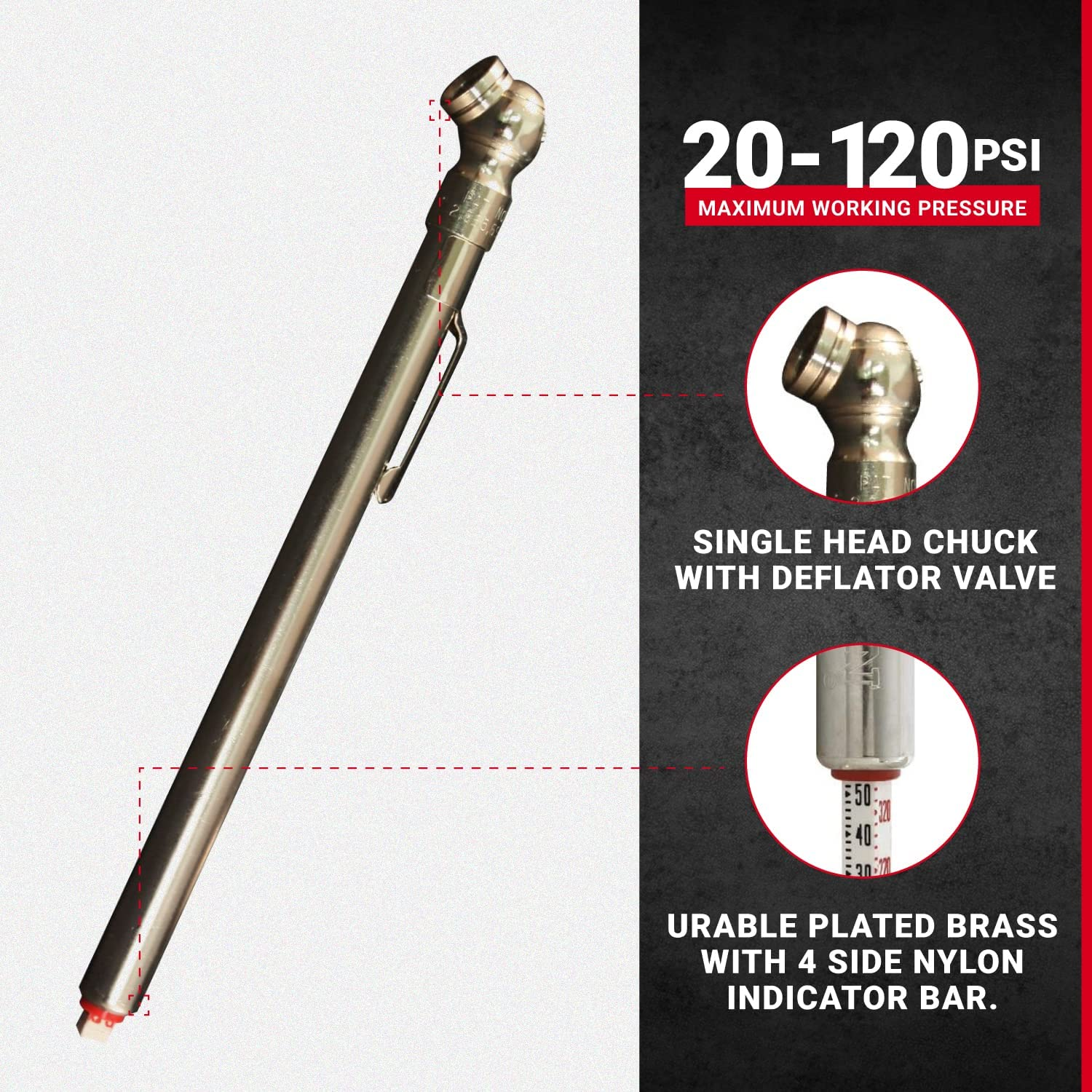 Milton S-925 Pencil Tire Gauge - Single image number 3