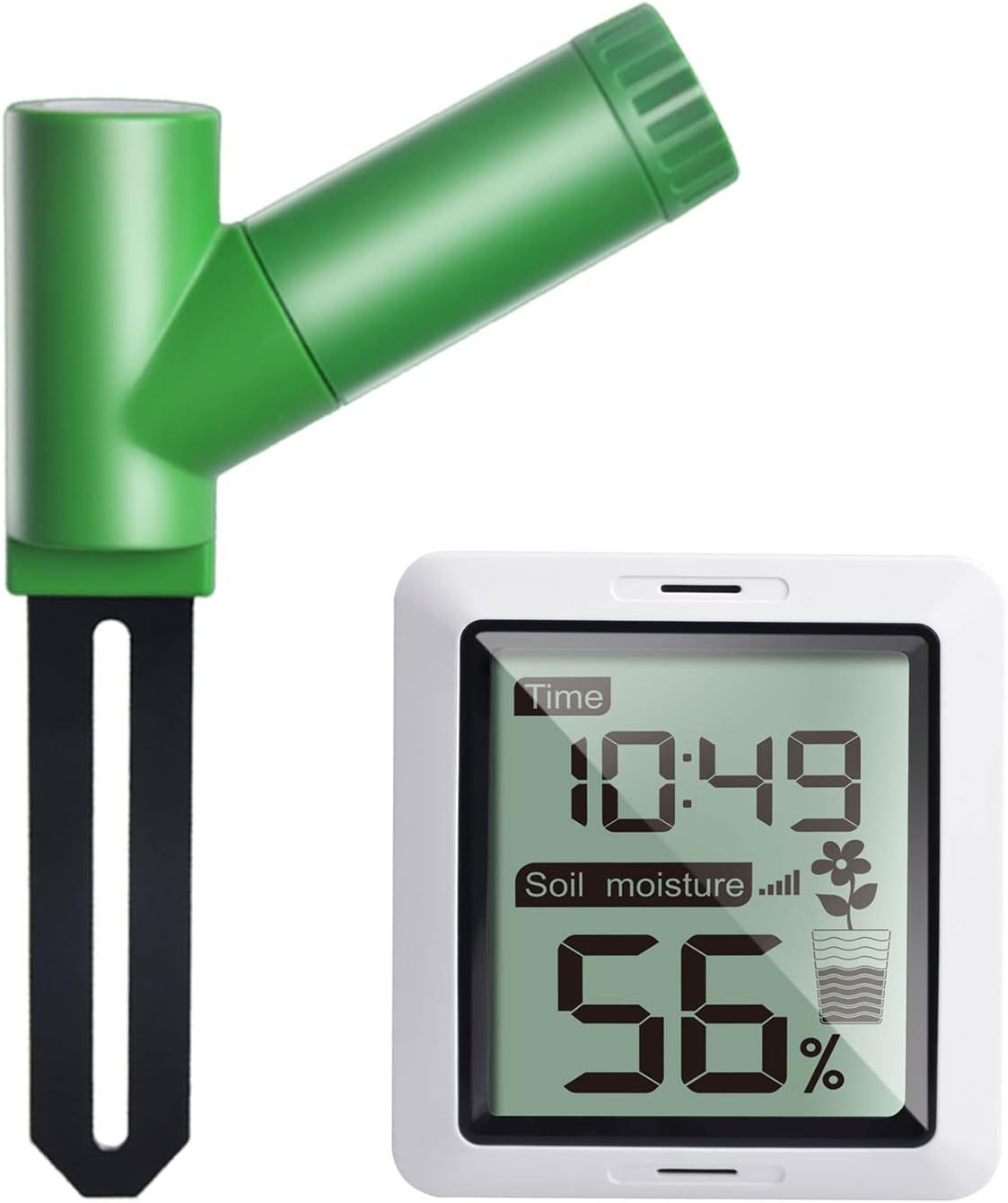 ECOWITT WH0291 Soil Moisture Tester Plant Soil Moisture Sensor Meter with Digital LCD Display, 433 Mhz image number 1