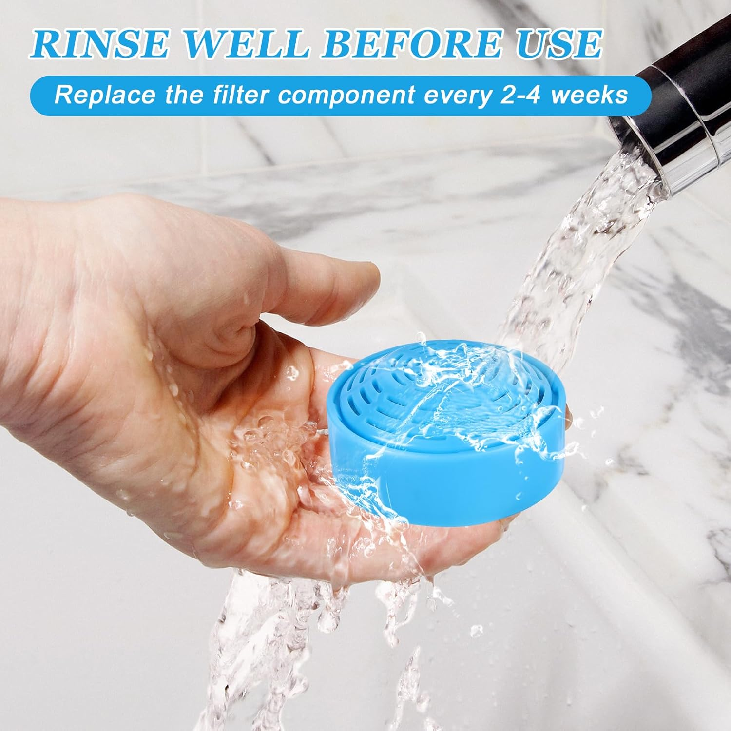 Sporgo Pack of 12 Cat Fountain Filters: Replacement Filter for 2L Cat Fountain, 8 Pieces Foam Filters and 4 Pieces Carbon Filter, Stainless Steel Cat Fountain Filter, round Replacement Pump for Cat image number 3