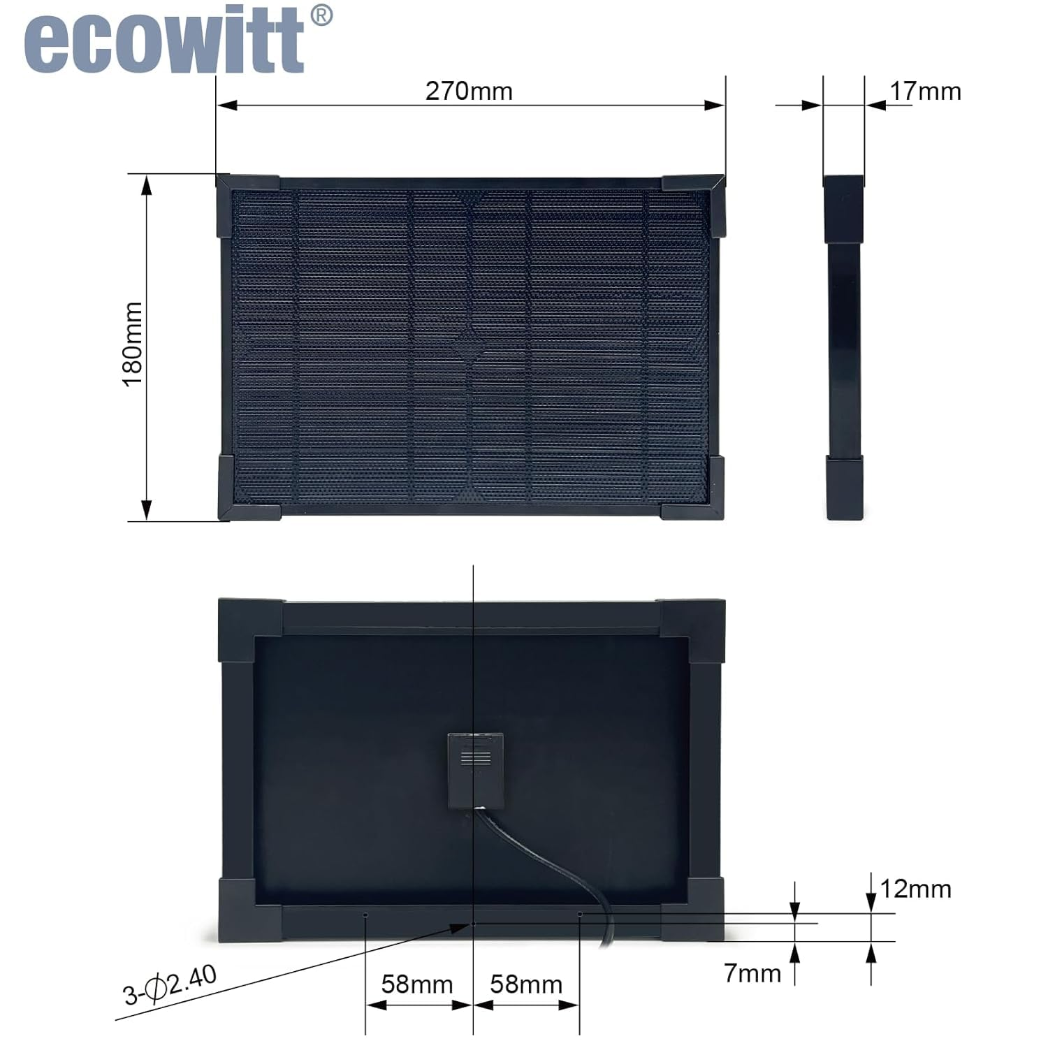 ECOWITT WS6210 Weather Station Gateway, 4G&Wi-Fi Weather Stations Outdoor/Indoor Sensors with Solar Panel, Iot Base Station for Home Garden, Ecosystem Weather Assistant, 433 Mhz image number 3