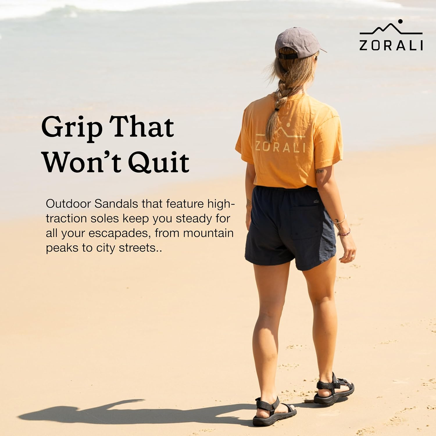 Zorali Trailblazer Hiking Sandals for Men & Women | Eco-Friendly, Adjustable, Water-Resistant Outdoor Sport Sandals for Hiking, Beach, and Camping - Lightweight Comfort with Arch Support image number 6