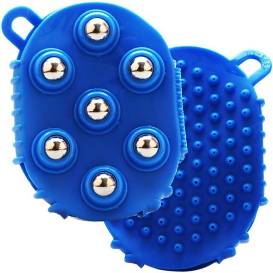 Limcryspp 1-Piece Rotating Massage Brush Lymphatic Massage Gloves, Handheld Body Massager, Back Full-Body Massage Tool image number 4