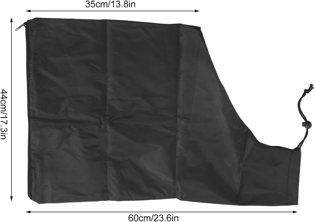 Blower Leaf Bag, Leaf Blower Vacuum Vac Shoulder Bag, Waterproof 420D Oxford Cloth Leaf Blower Vacuum Zippered Bottom Dump Bag for Ultra Blower Rake, 17.3X23.6In image number 2